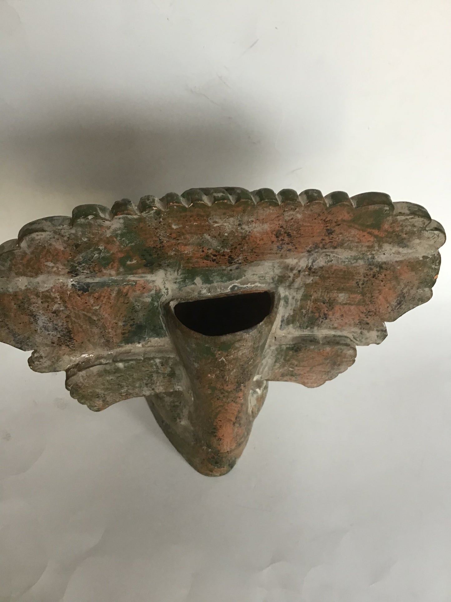 Vintage Mexican Aztec Style Cast Tribal Figurine