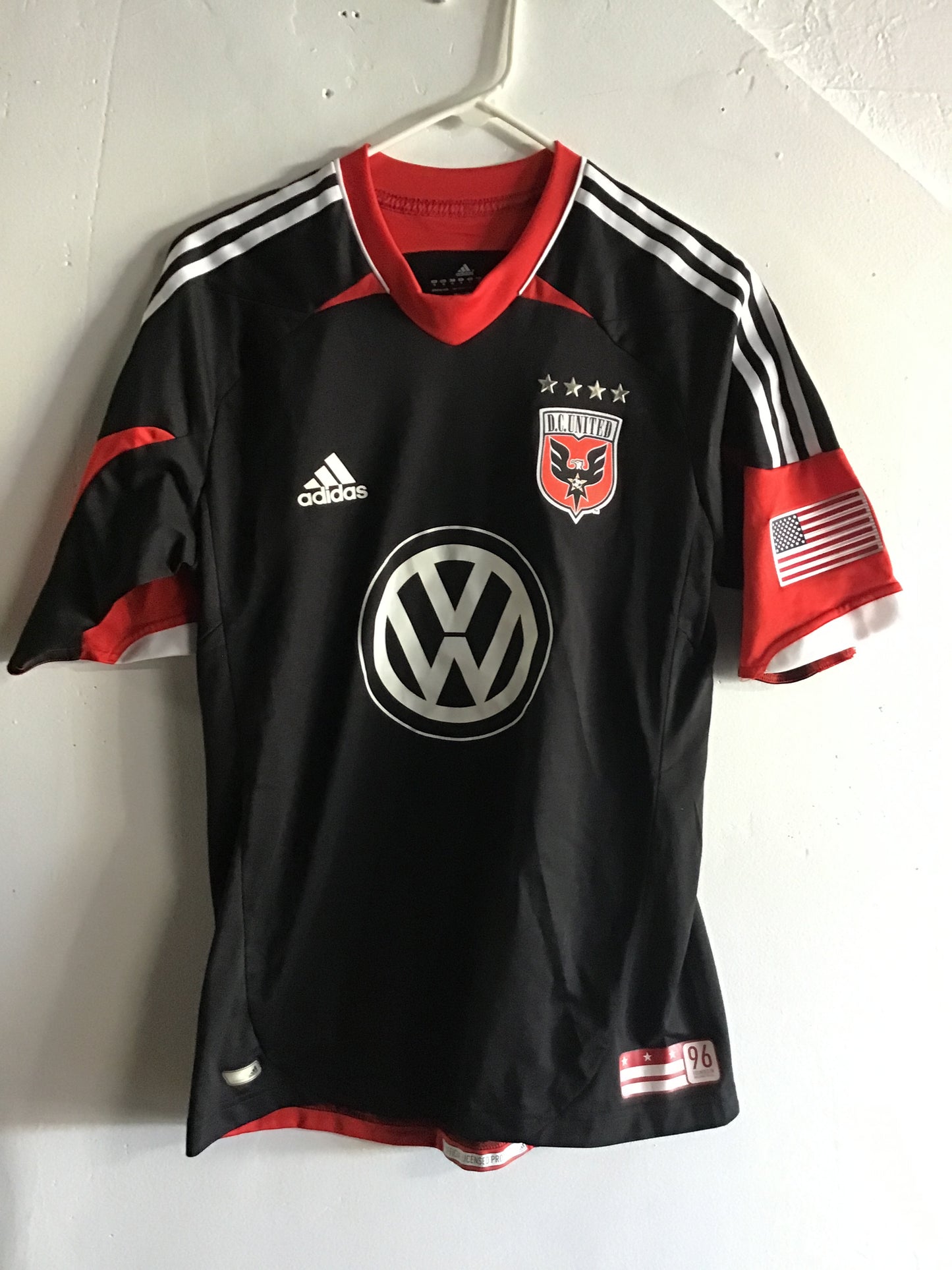 Adidas DC United Pontius #13 2011 Volkswagen Jersey, Size M