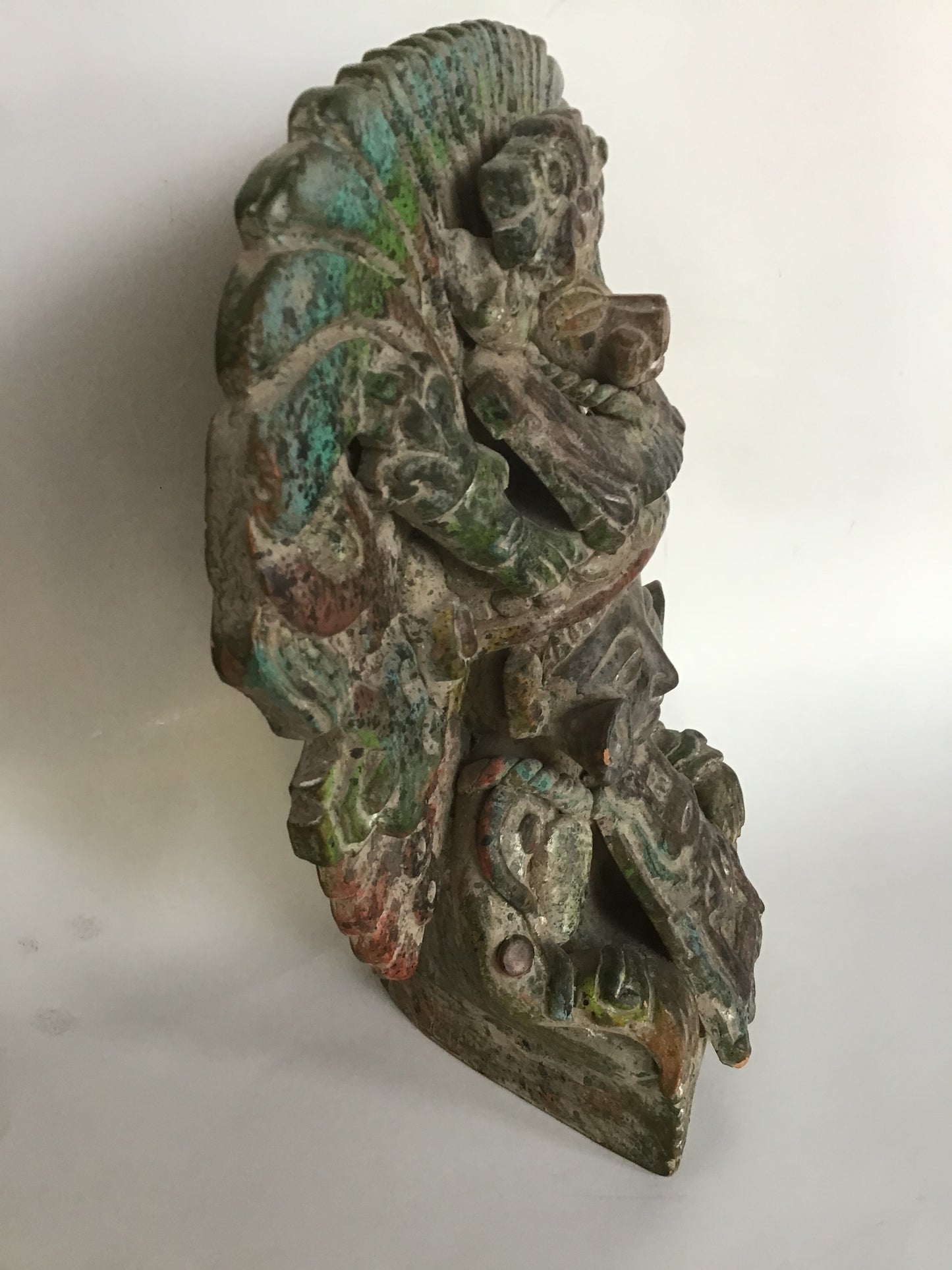 Vintage Mexican Aztec Style Cast Tribal Figurine