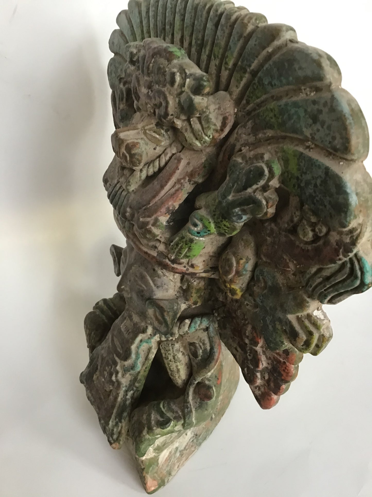 Vintage Mexican Aztec Style Cast Tribal Figurine