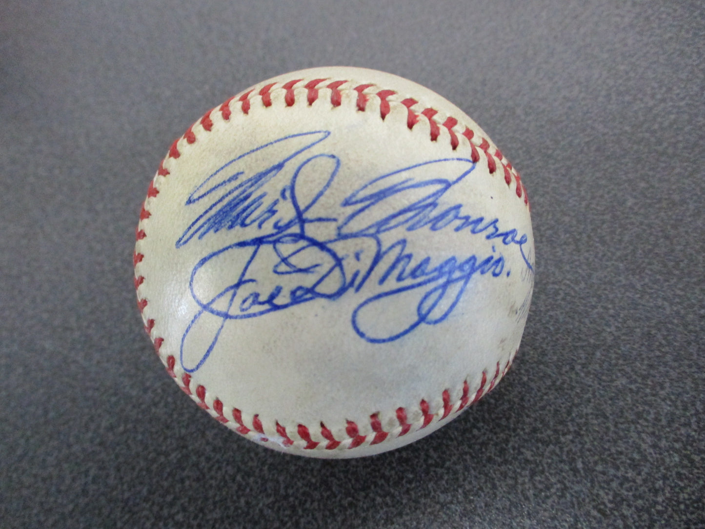 Marilyn Monroe / Joe DiMaggio Signed Official American League Baseball