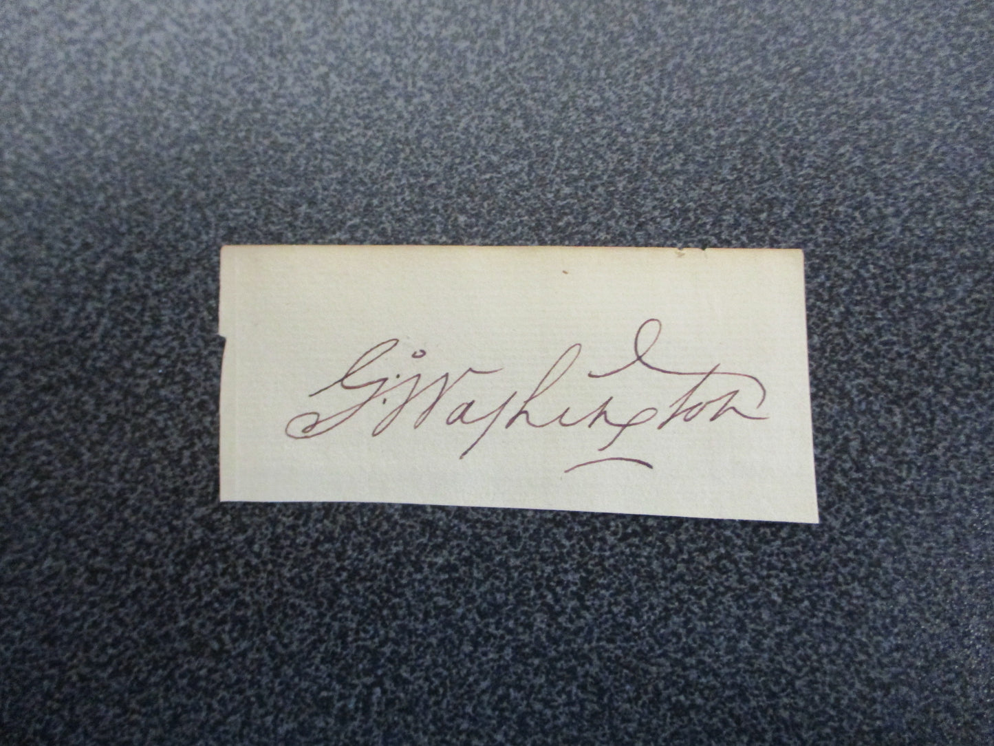 George Washington Signed Cut Signature