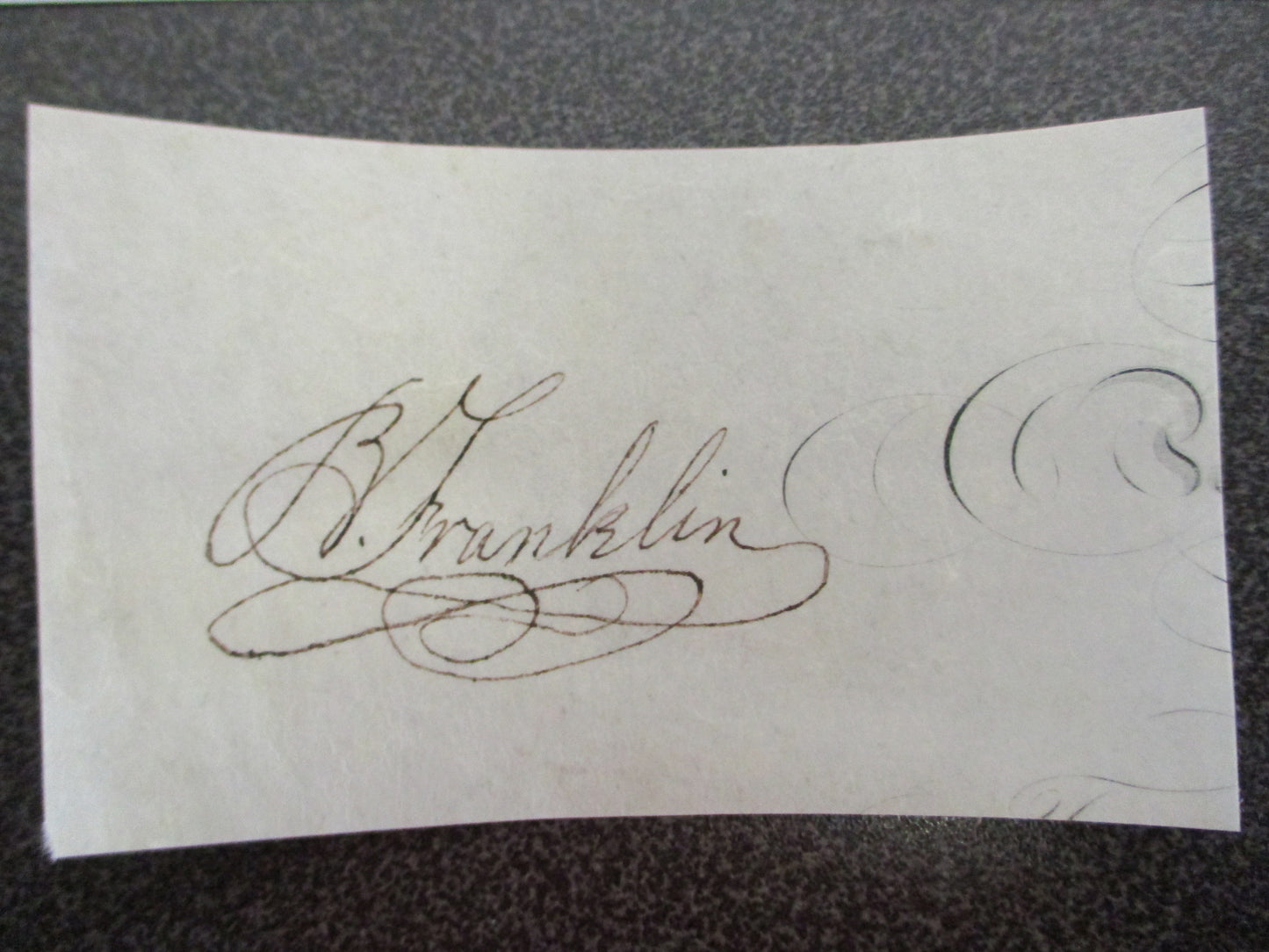 John Hancock Signed Cut Signature w/ COA