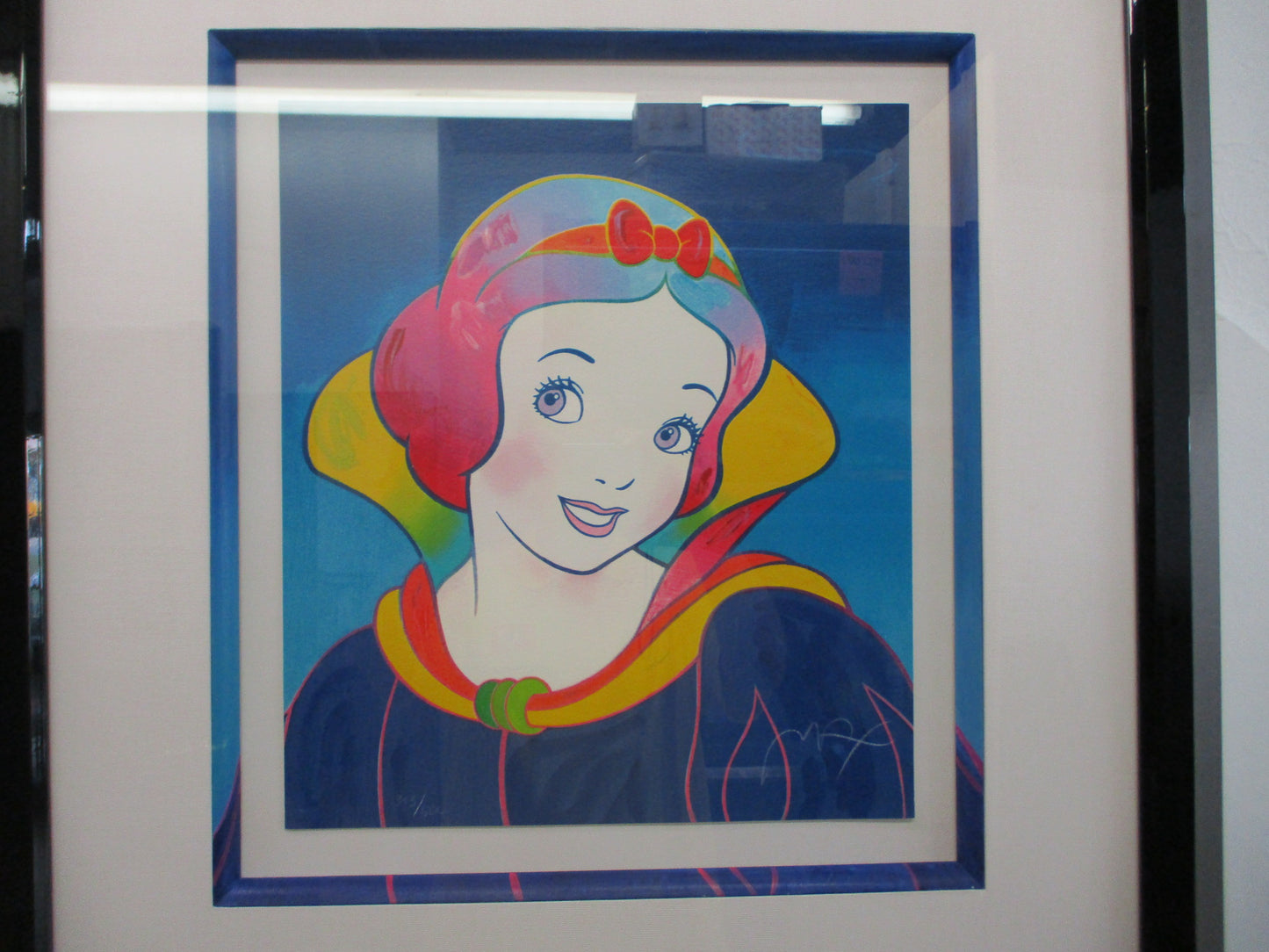 Peter Max "Snow White" Limited Edition Serigraph 303/500 Signed