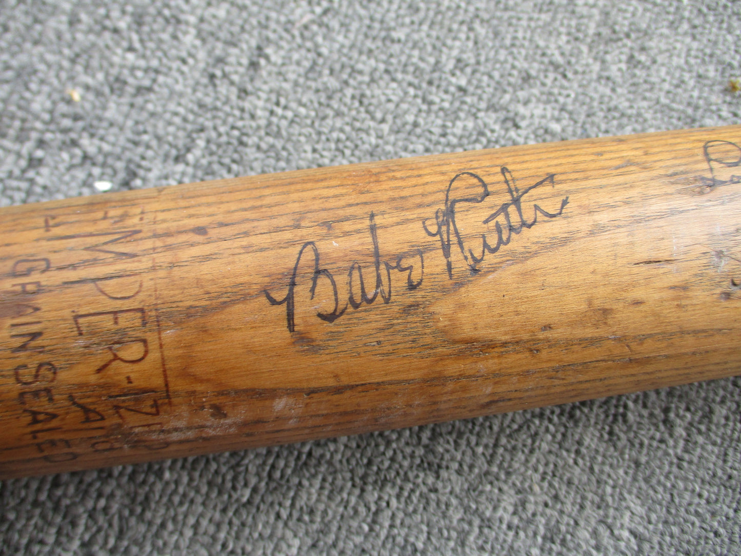 Babe Ruth / Lou Gehrig Signed Draper Maynard Model 68 Baseball Bat w/ COA