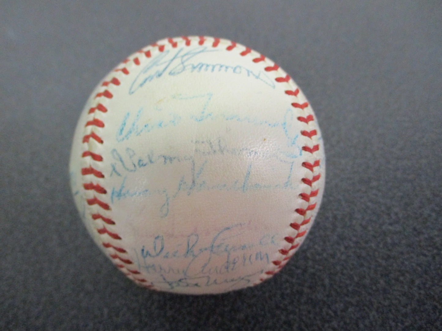 1959 Phillies Team Signed Baseball 29 Signatures Richie Ashburn Robin Roberts