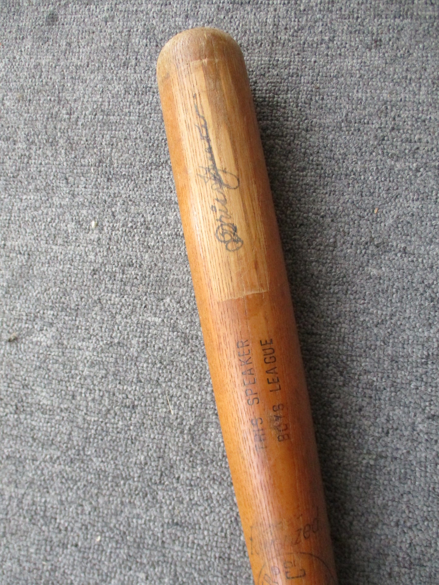 Trish Speaker Signed Baseball Bat Genuine with COA