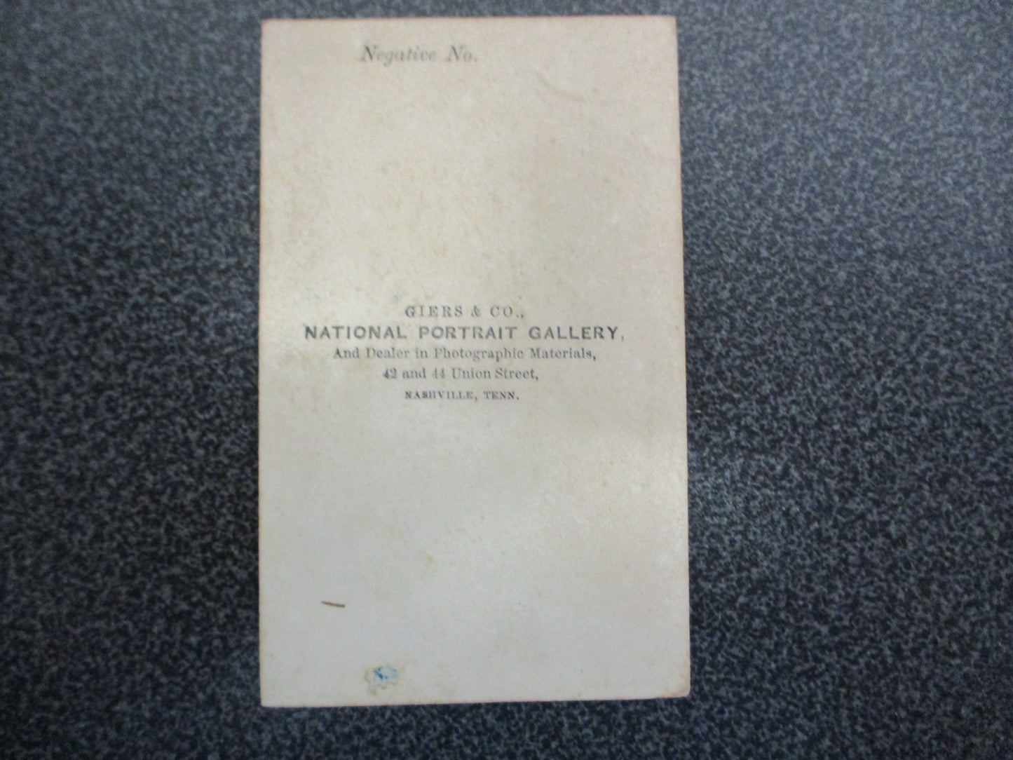 Jefferson Davis Signed CDV Card (Carte de Visite) w/ COA