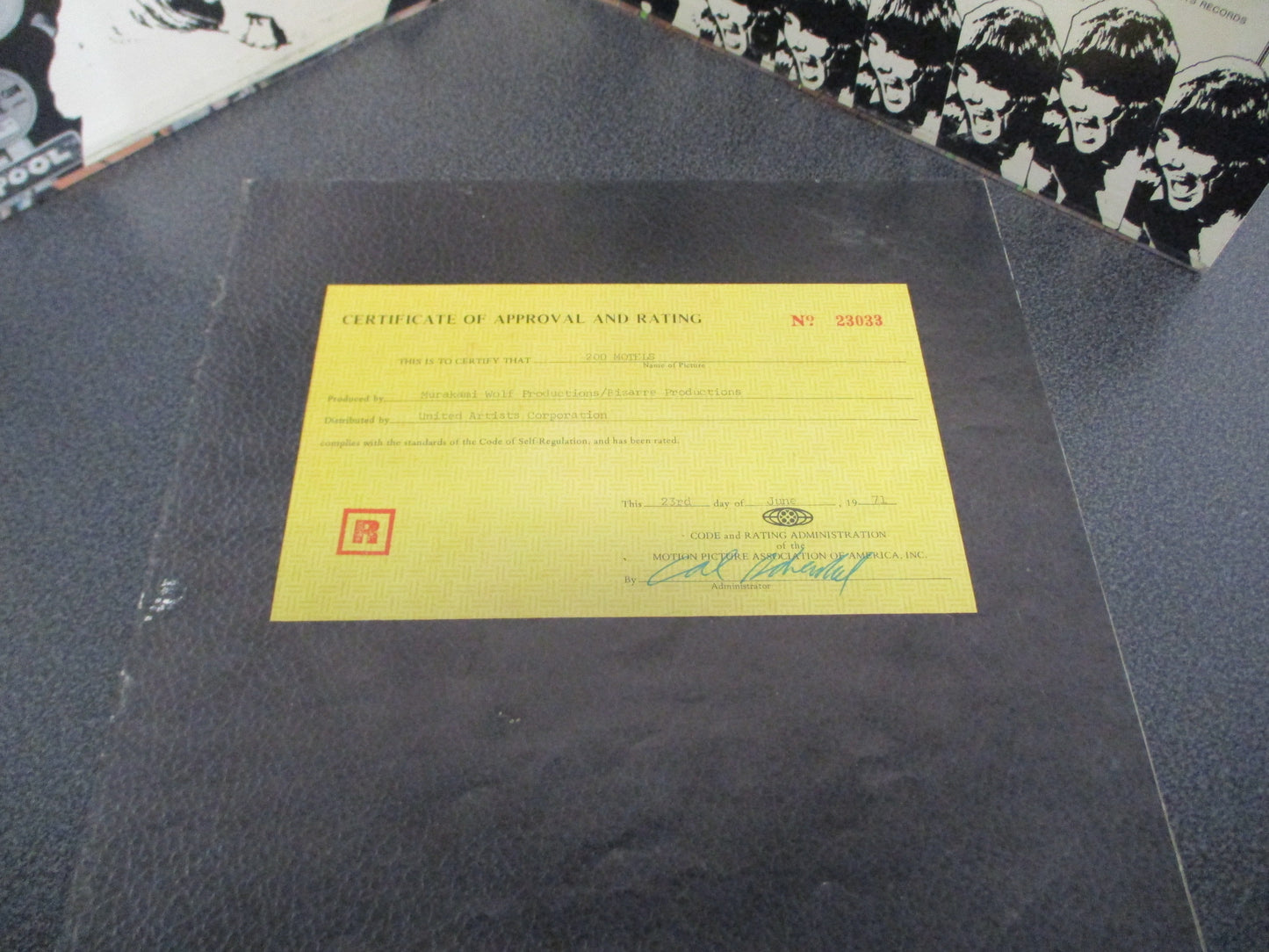 Frank Zappa Double Signed Album cover 200 Motels