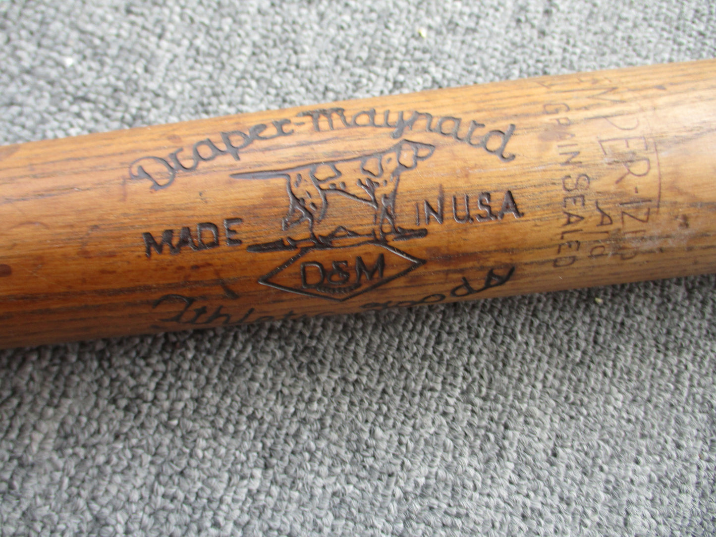 Babe Ruth / Lou Gehrig Signed Draper Maynard Model 68 Baseball Bat w/ COA