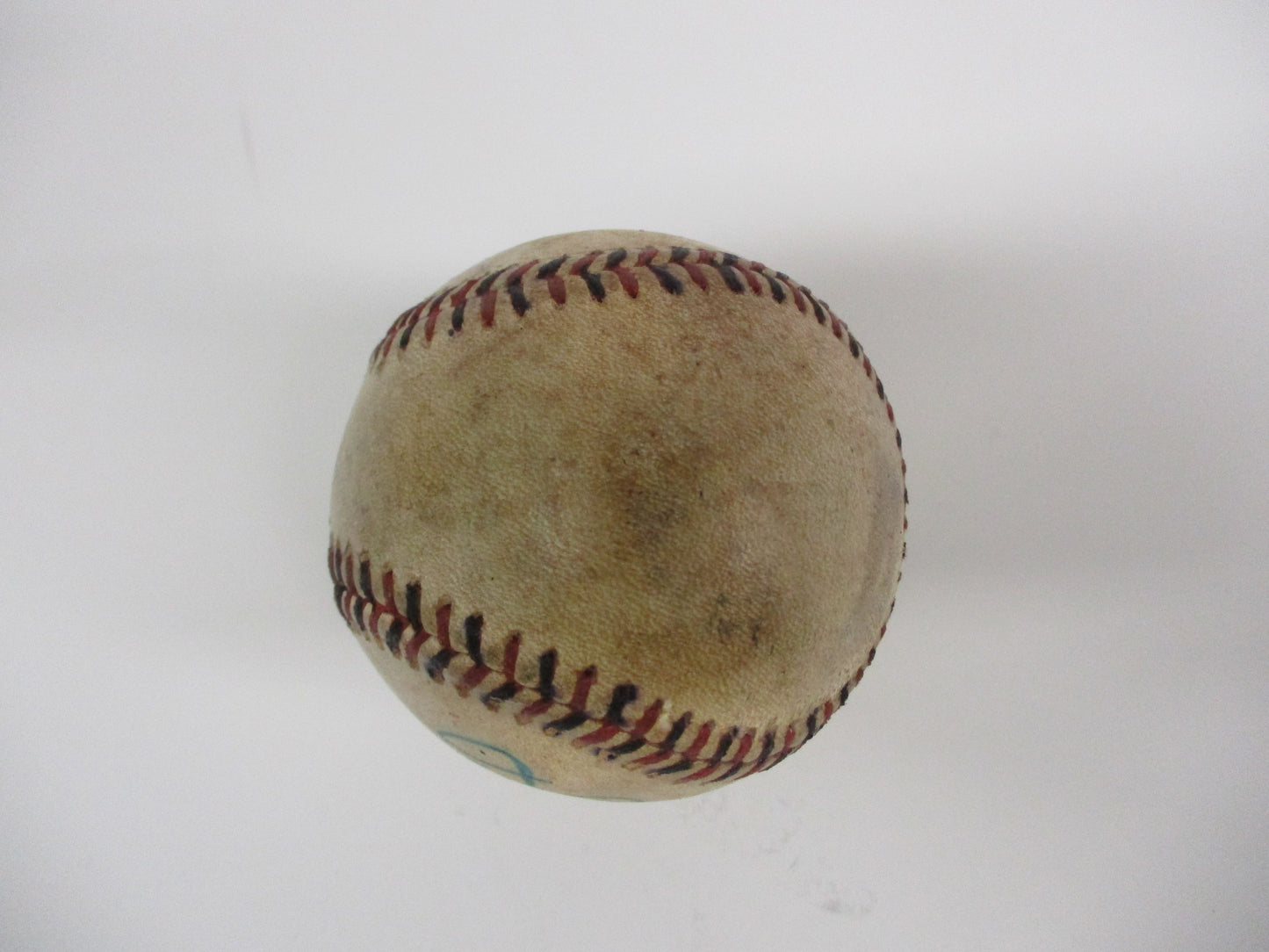 Ty Cobb Single Signed 1910's Black and Red Stitched Baseball