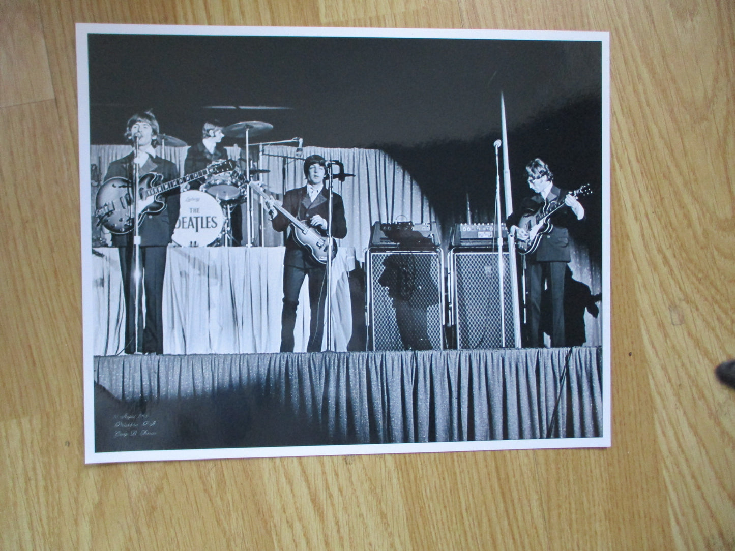 Set of 6 Original Beatles Photos from August 16, 1966 Philadelphia Concert