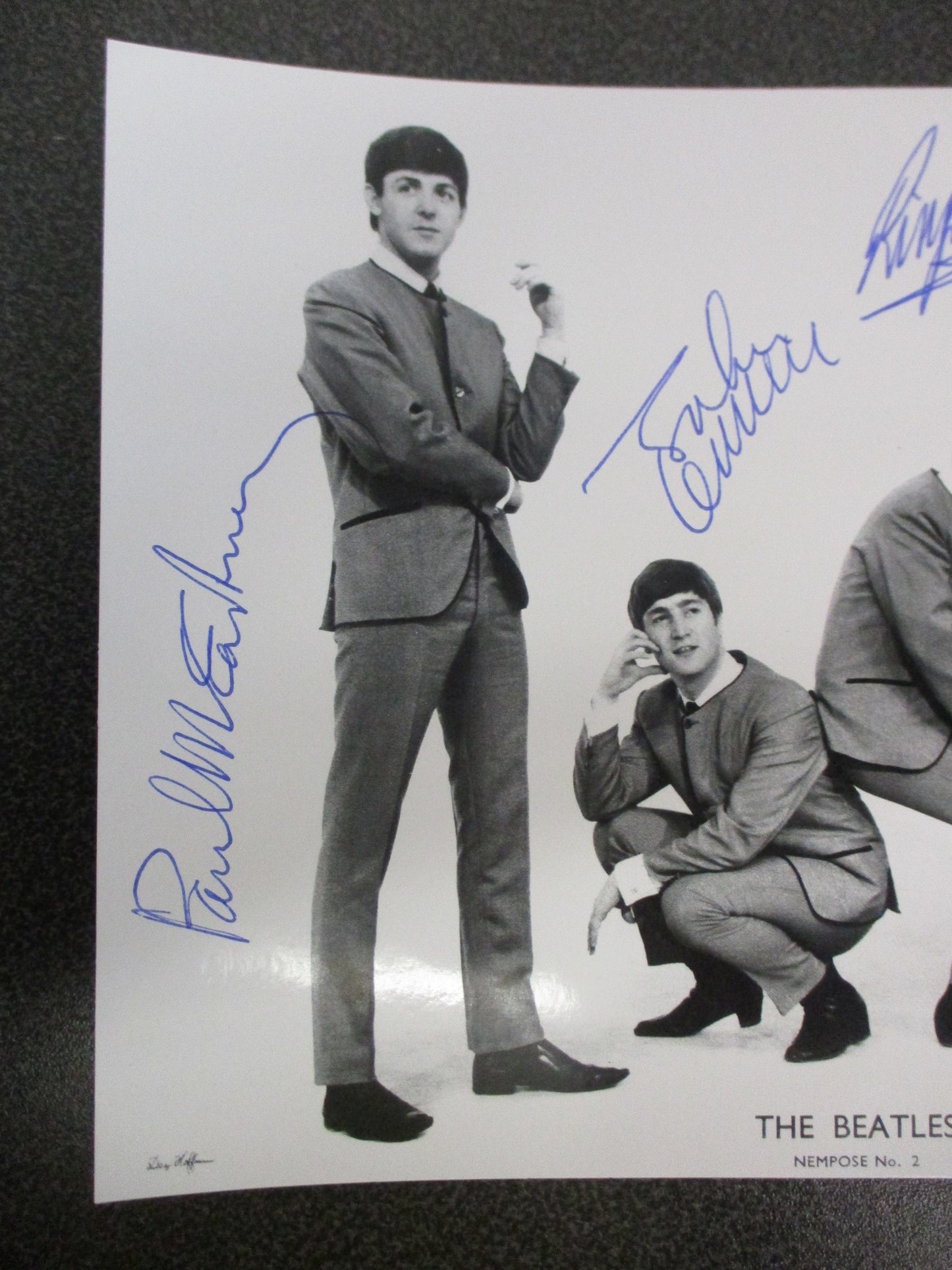 Beatles NEMPIX Photo Signed by all 4 Beatles - Fab 4