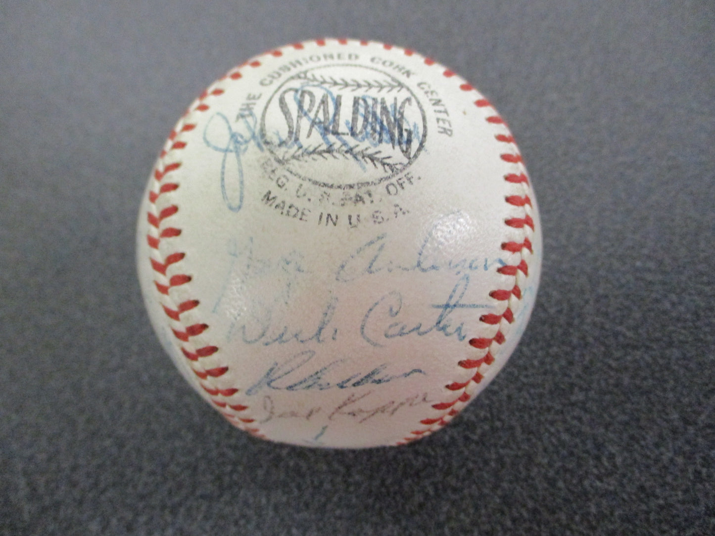 1959 Phillies Team Signed Baseball 29 Signatures Richie Ashburn Robin Roberts