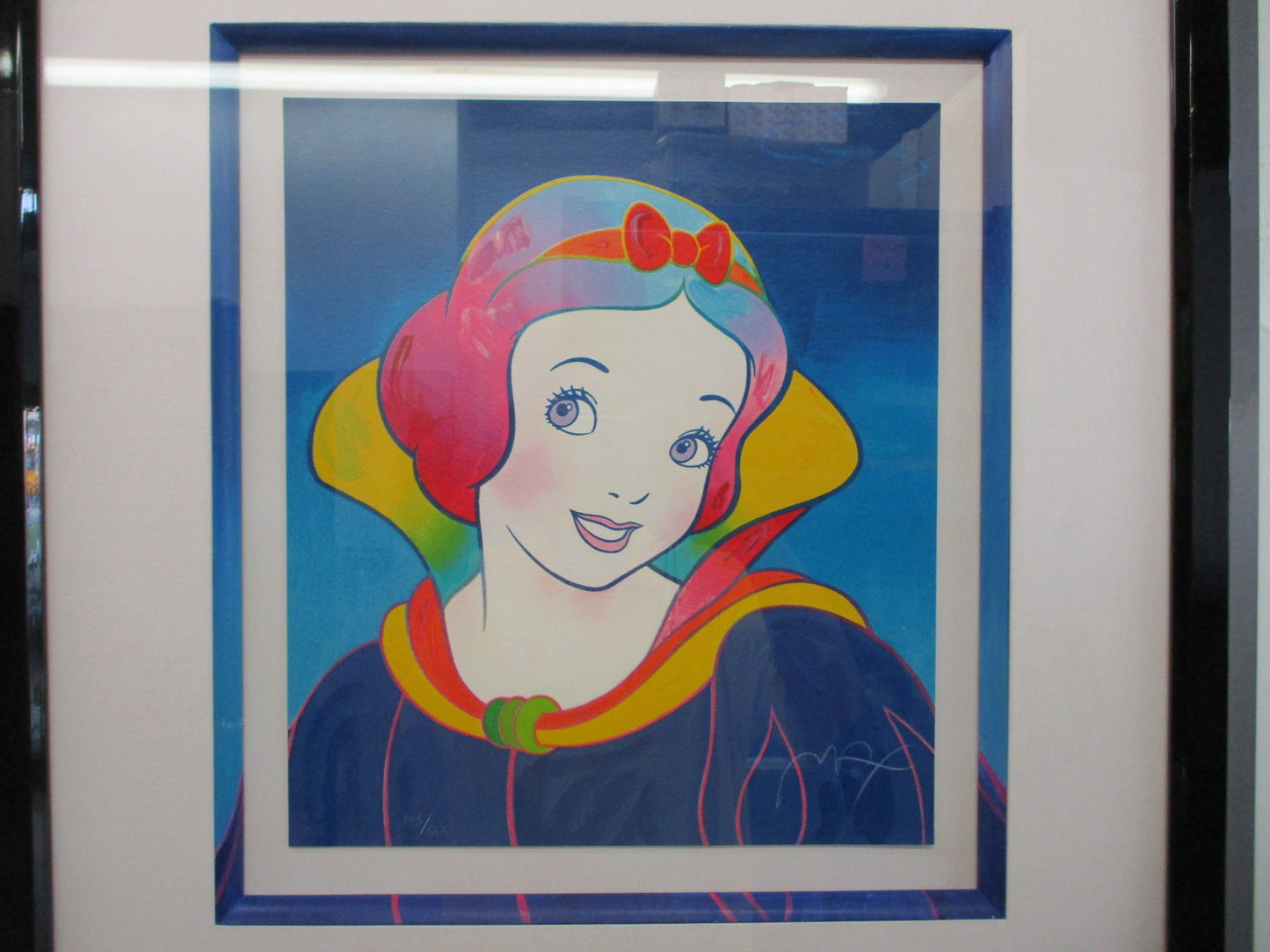 Peter Max "Snow White" Limited Edition Serigraph 303/500 Signed