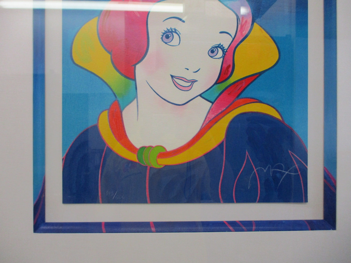 Peter Max "Snow White" Limited Edition Serigraph 303/500 Signed