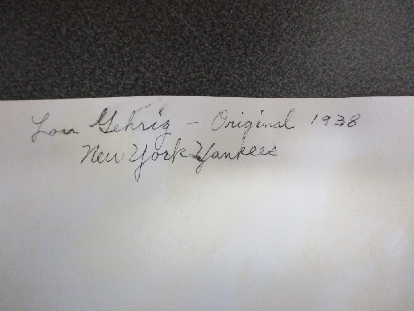 Lou Gehrig Yankees Signed Photo "Best Wishes" 9 1/2" x 8" Circa 1930's