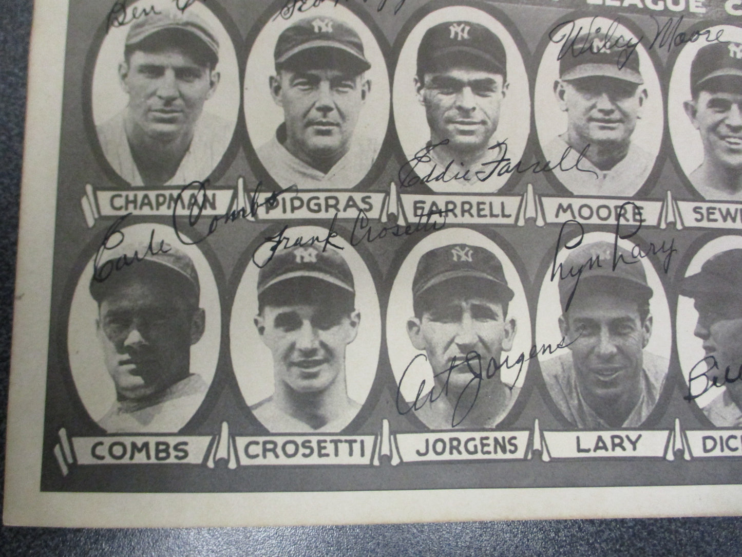 1932 New York Yankees Signed Team Photo PSA/COA