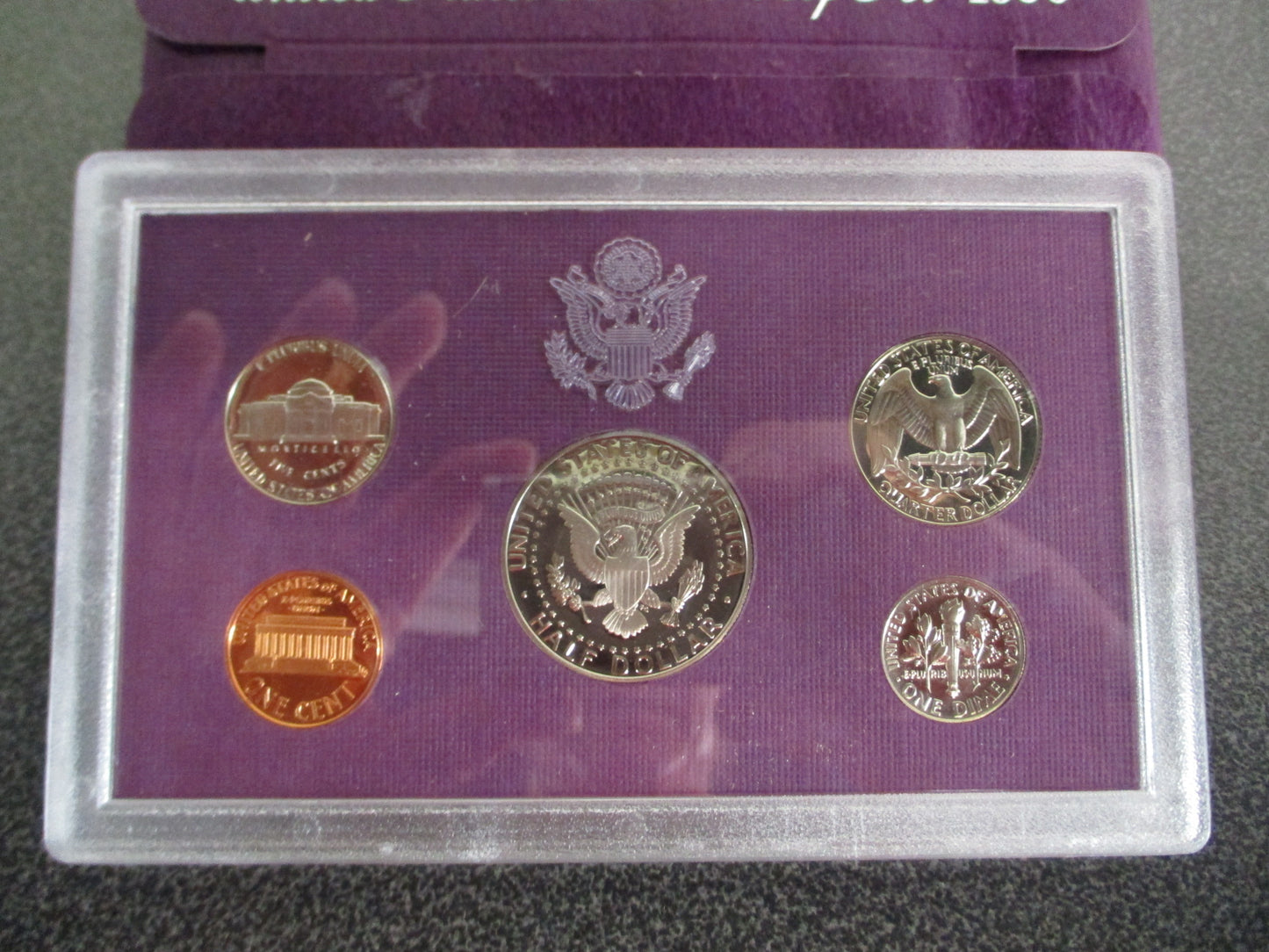 Lot of 6 United States Mint Proof Sets 1986 - 1991