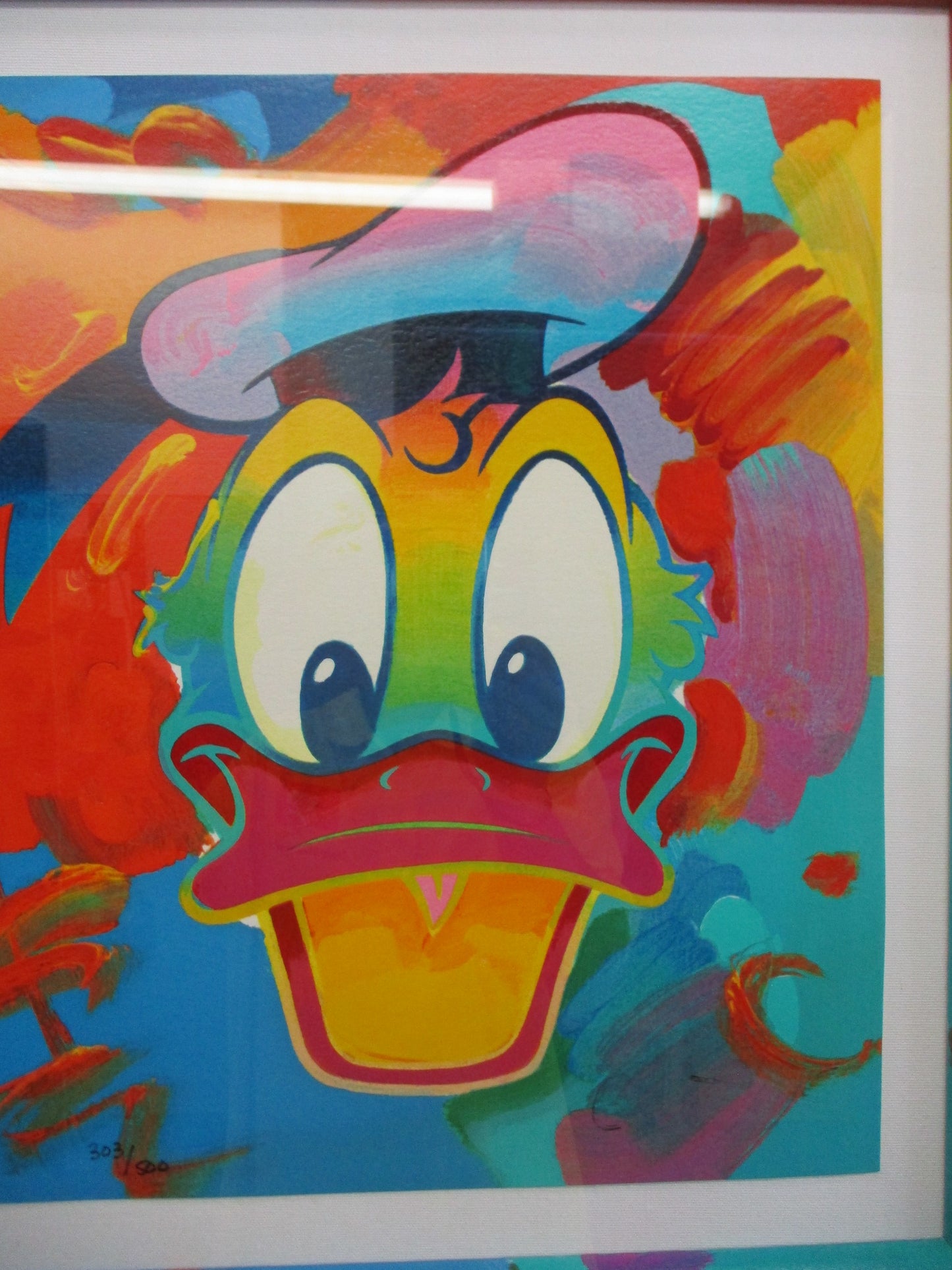 Peter Max "Donald Duck" Limited Edition Serigraph