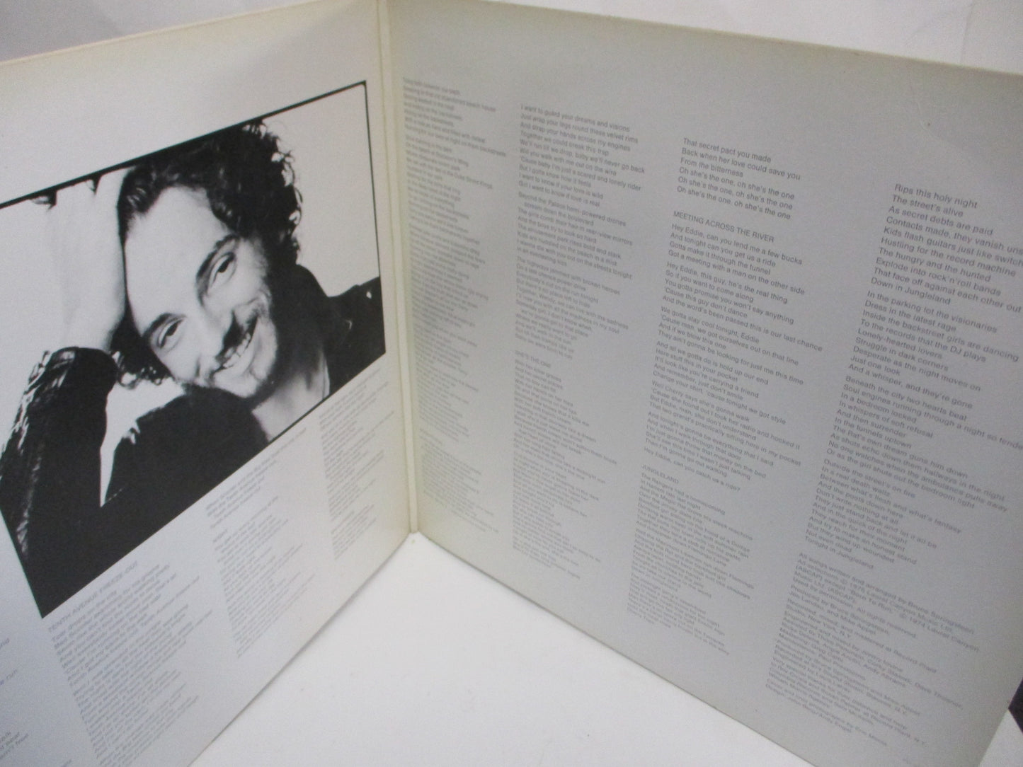 Authentic Bruce Springsteen Autographed "Born to Run" Album Cover with Certificate of Authenticity (COA)