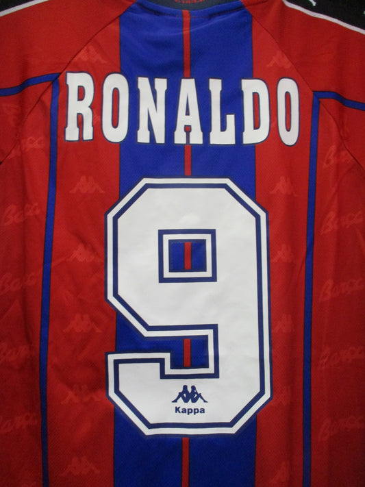Vintage Kappa Barca FCB Cristiano Ronaldo #9 Jersey, Size L