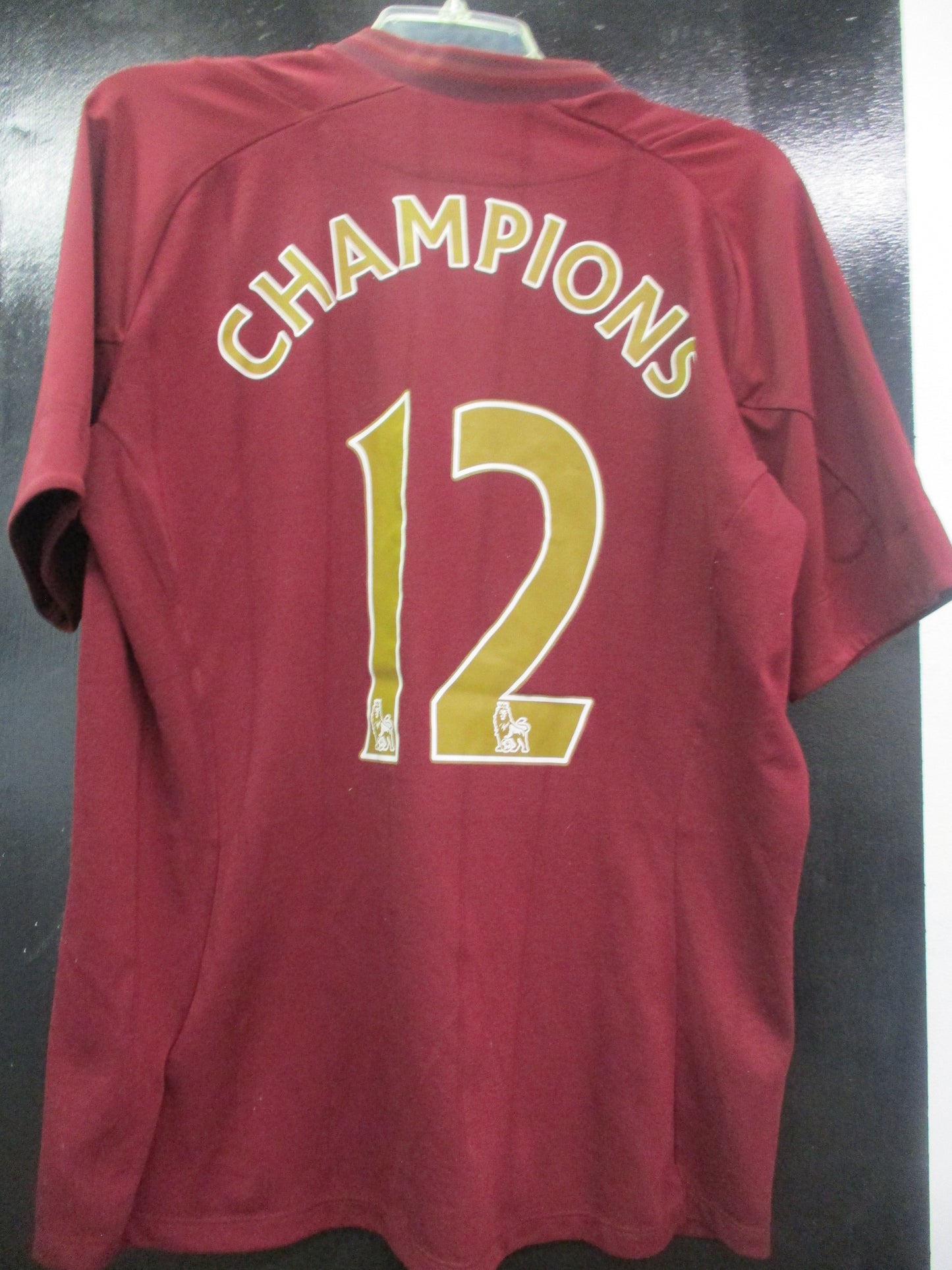 Umbro Manchester City Maroon Champions #12 Jersey, Size 44