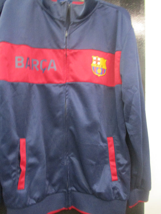 Retro FCB FC Barcelona Barca Mens Jacket, Size M