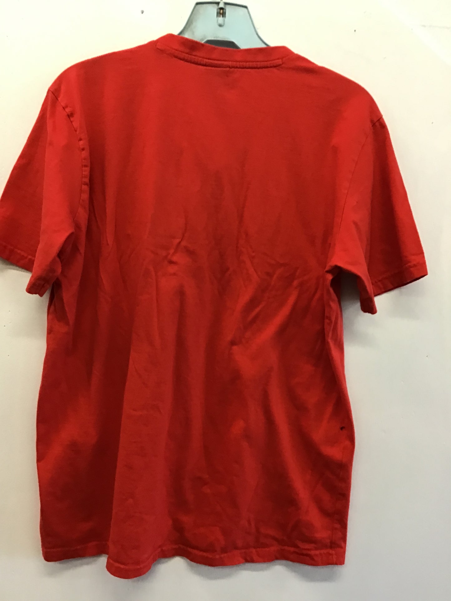 Vintage Manchester United Red Vneck Tshirt, Size L