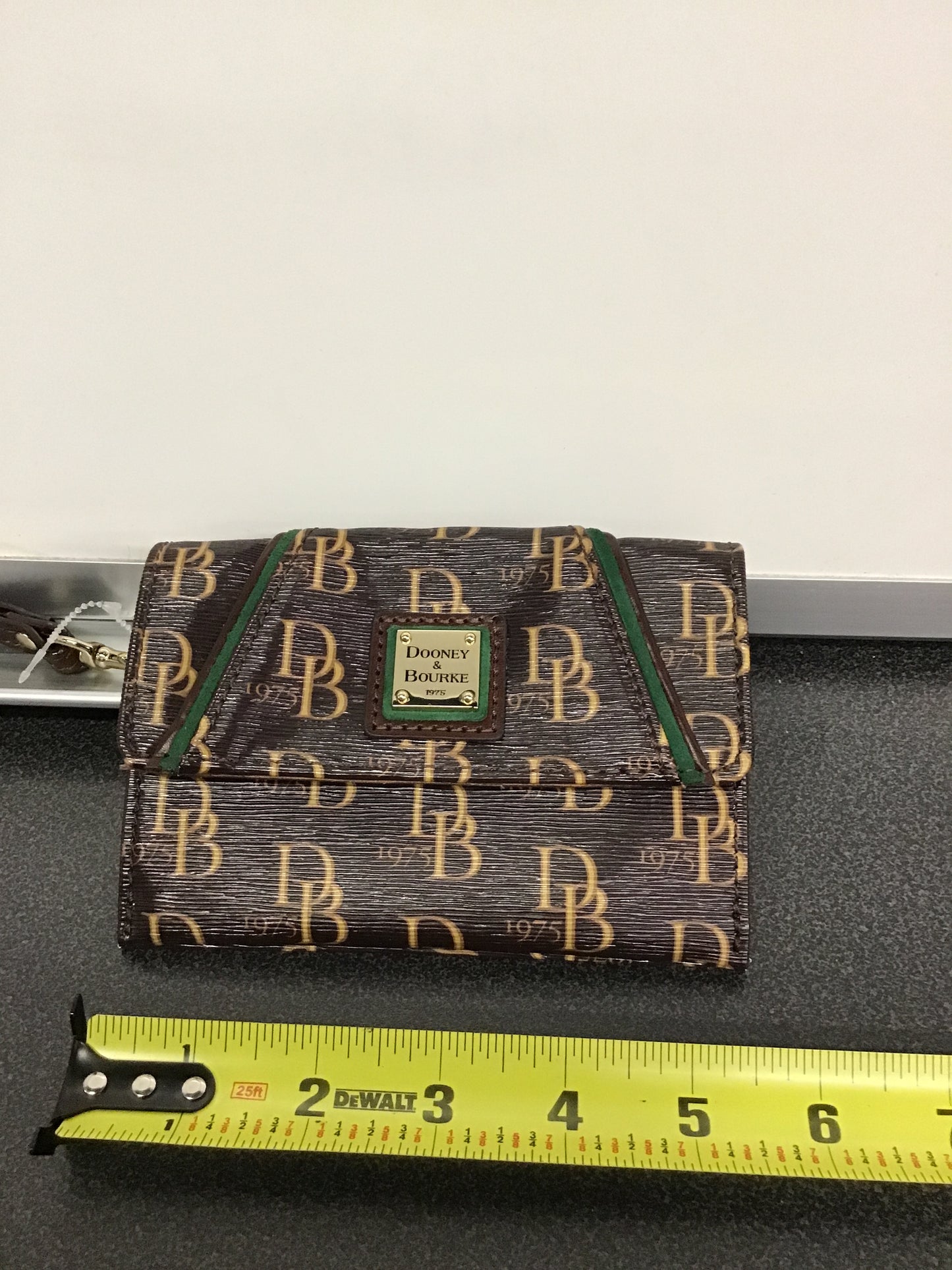 Dooney & Bourke Monogram Leather Wristlet-NWOT