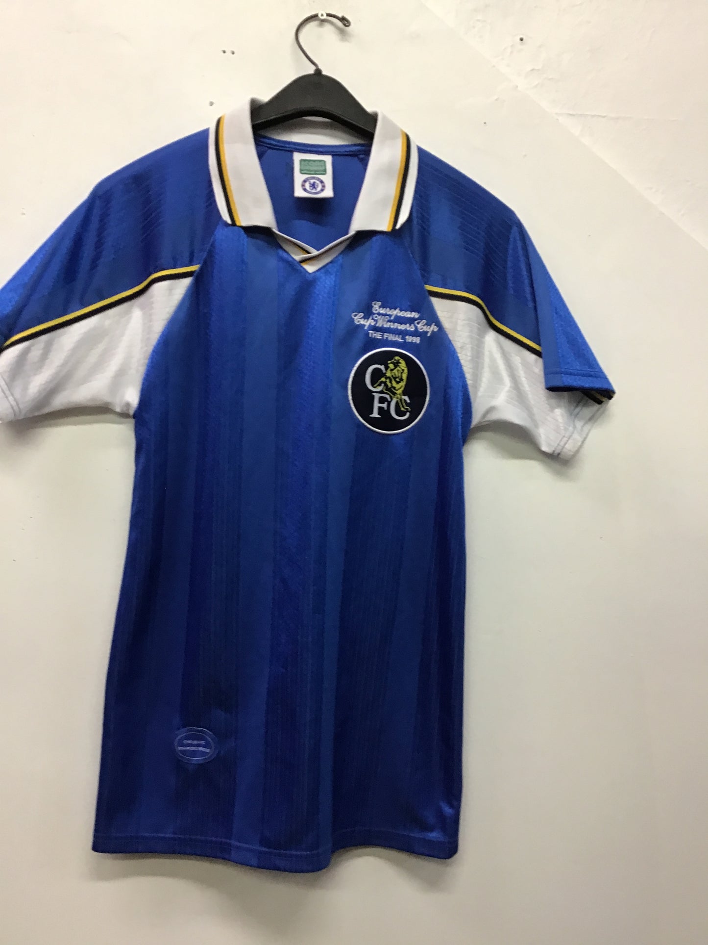 Scoredraw Retro Chelsea European Winners Cup Final 1998 Shirt, Size S