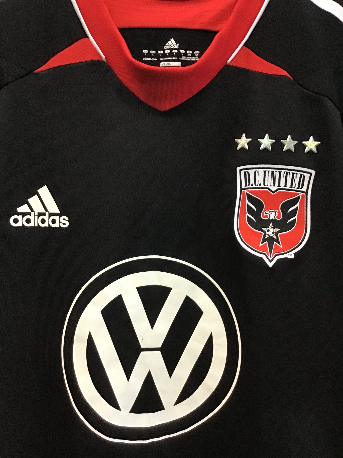 Adidas D.C. United 2010-2011 Authentic Jersey, Size L