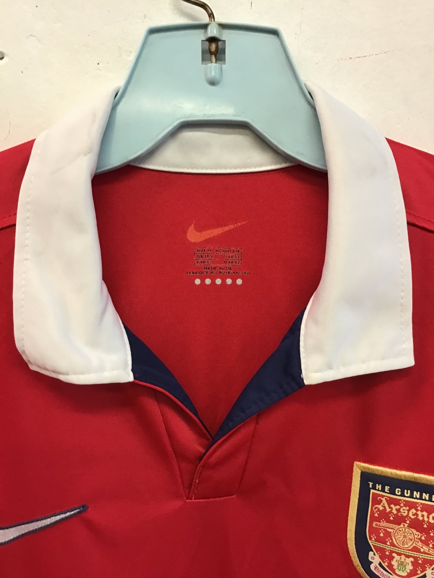 Nike Arsenal Gunners Dreamcast Engineered 98-99 Home Jersey, Size M