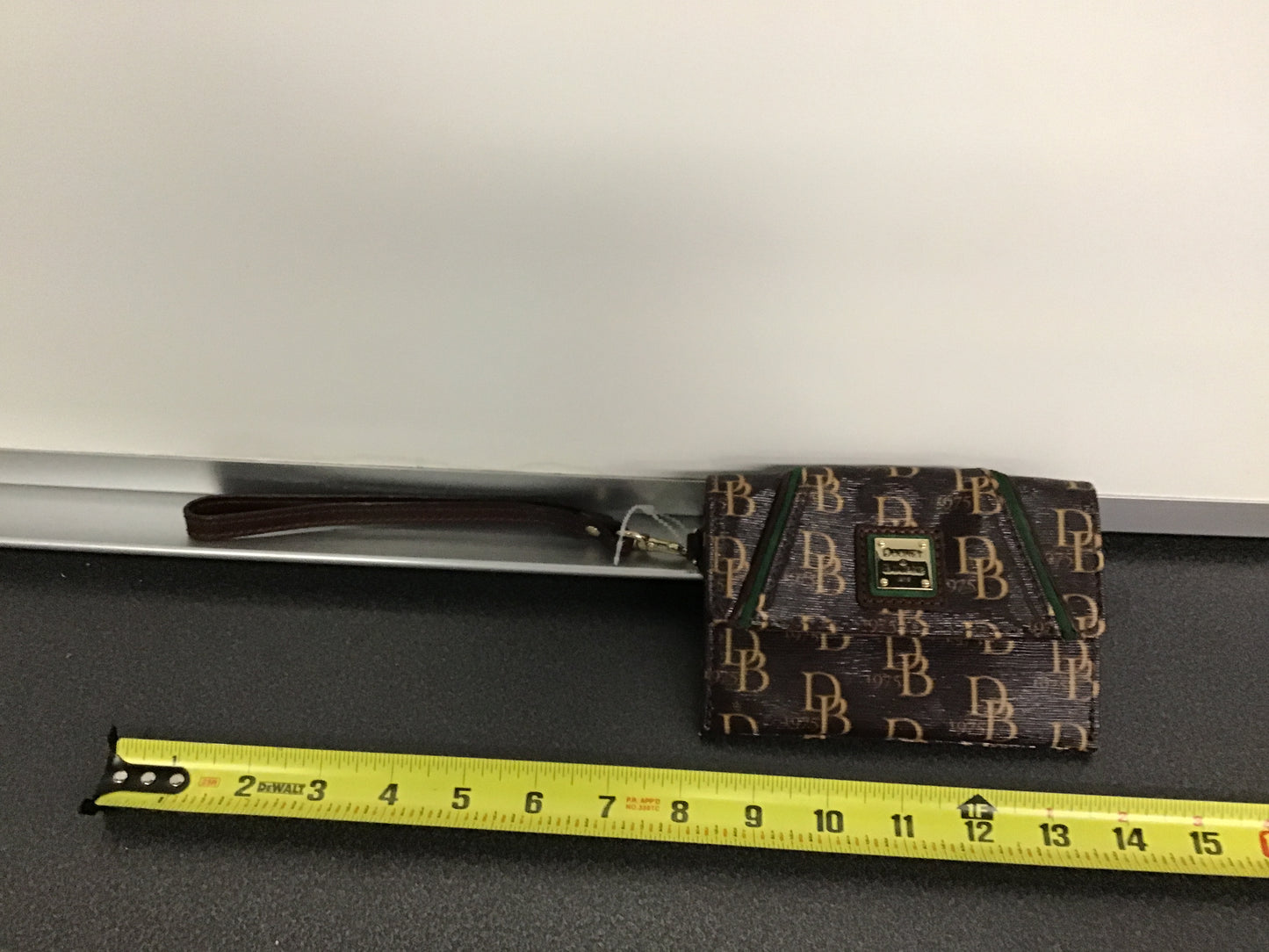 Dooney & Bourke Monogram Leather Wristlet-NWOT