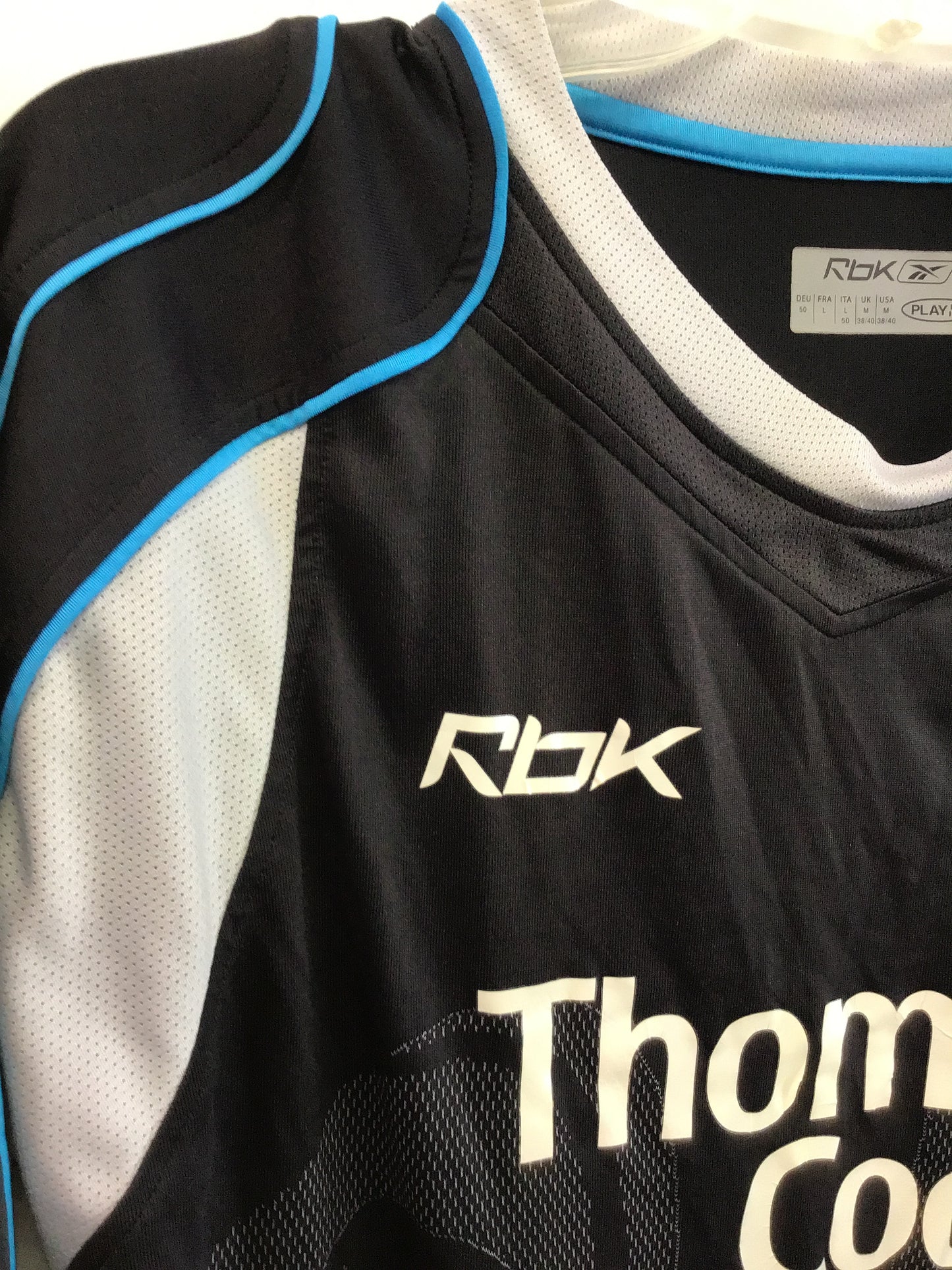 Reebok Manchester City Thomas Cook Authentic Jersey, Size M