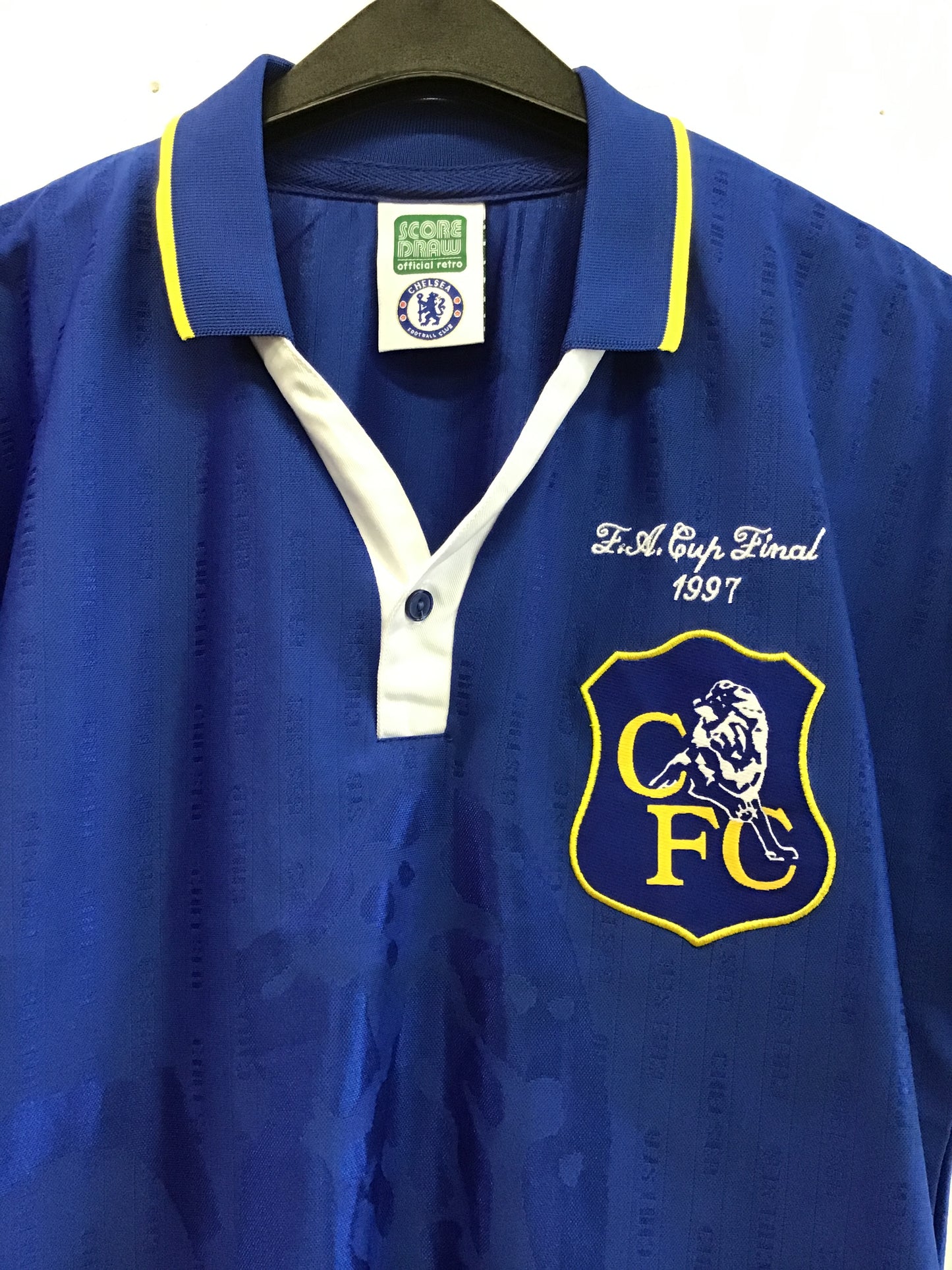 Retro ScoreDraw Chelsea FC F.A. Cup Final Shirt, Size M