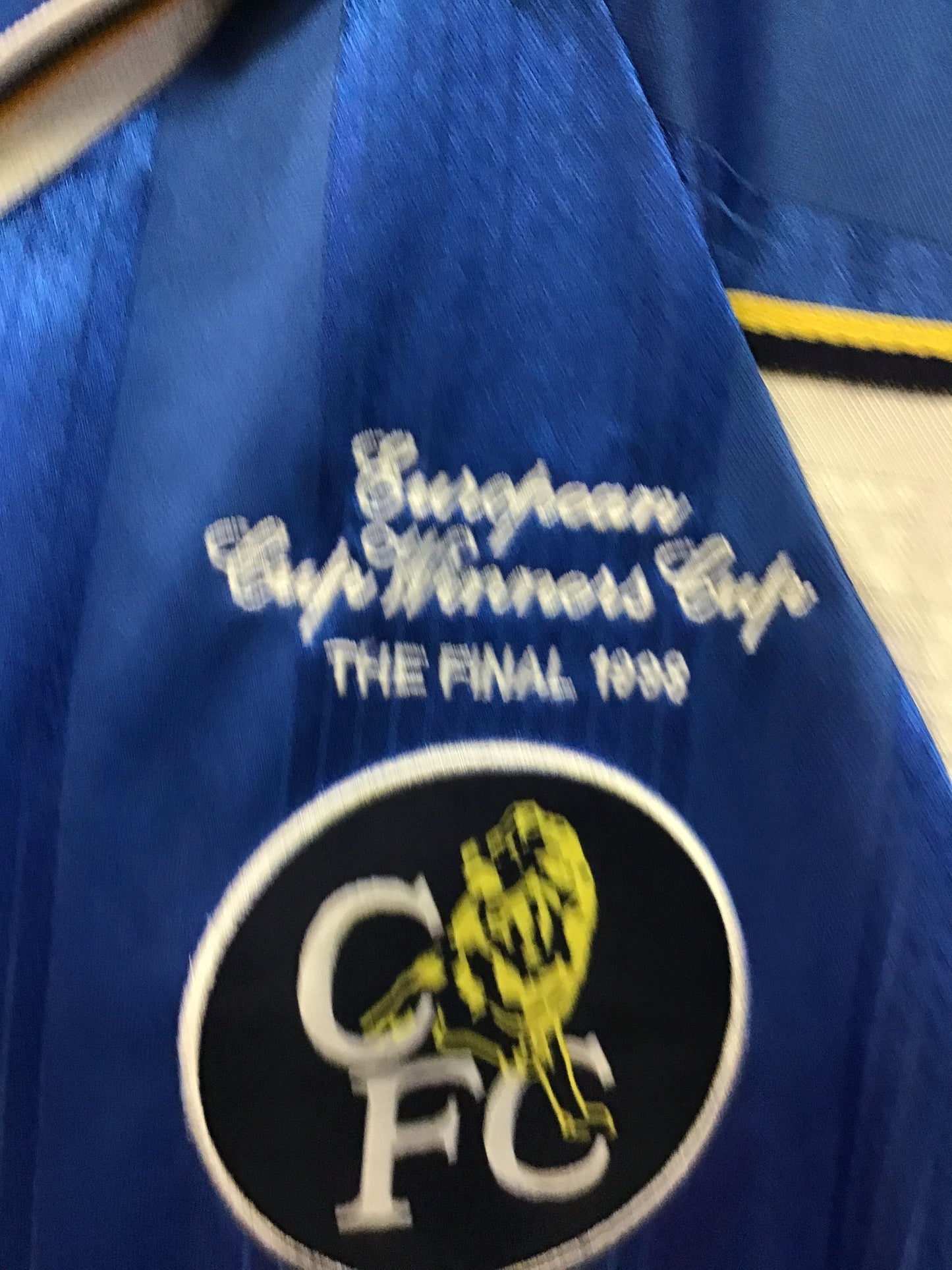 Scoredraw Retro Chelsea European Winners Cup Final 1998 Shirt, Size S