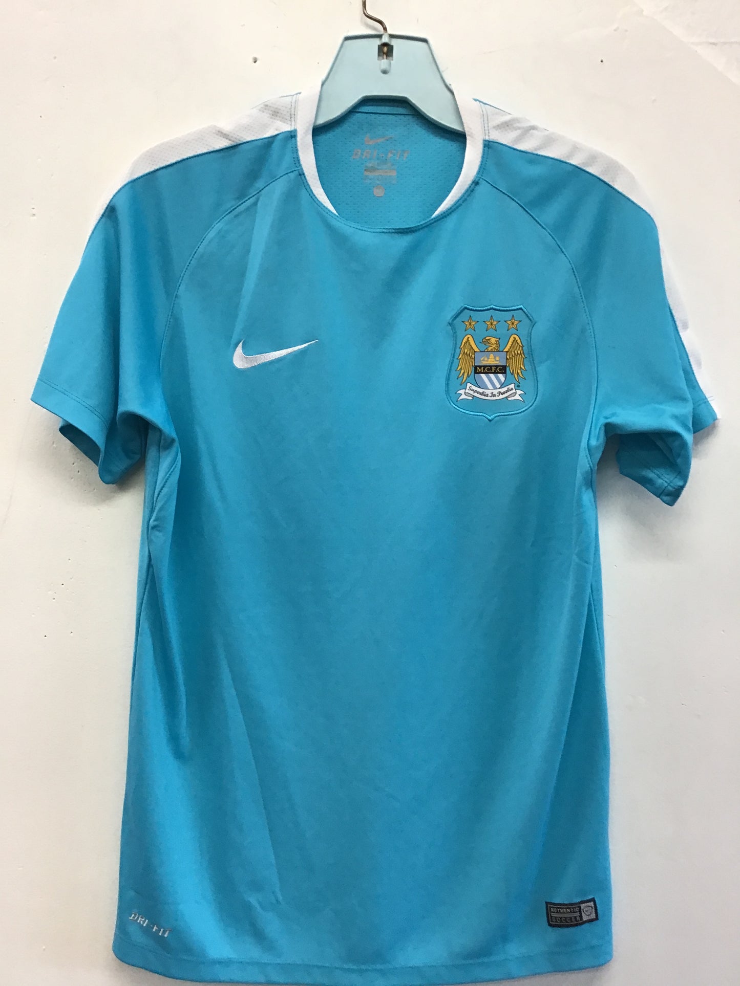 Nike Manchester City MCFC Authentic Soccer Jersey, Size S