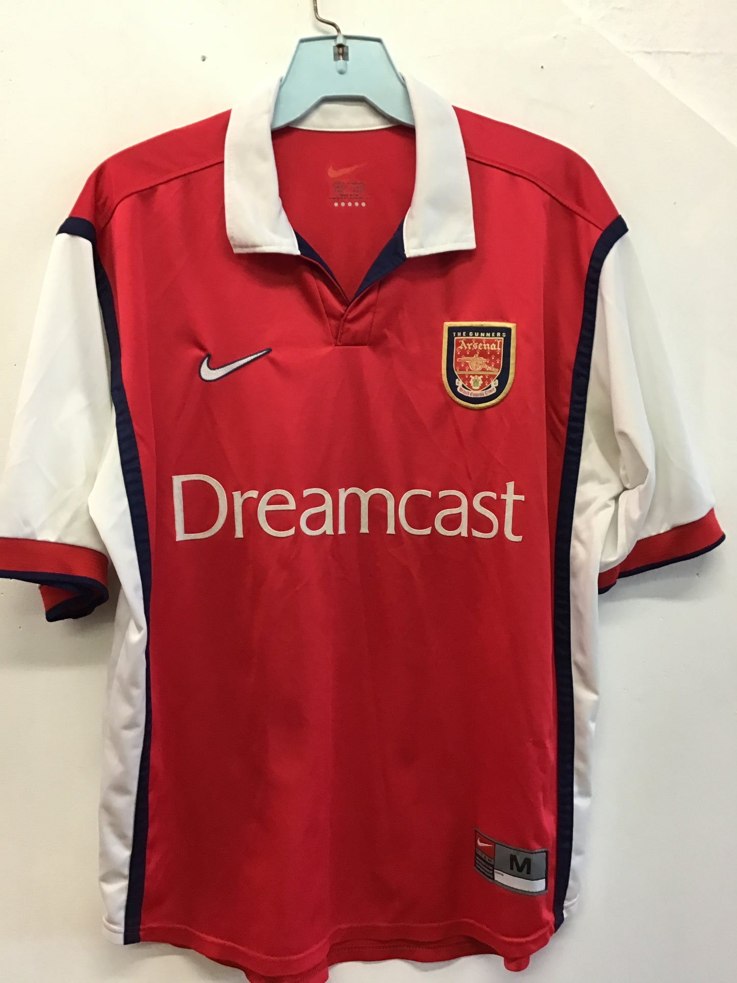 Nike Arsenal Gunners Dreamcast Engineered 98-99 Home Jersey, Size M