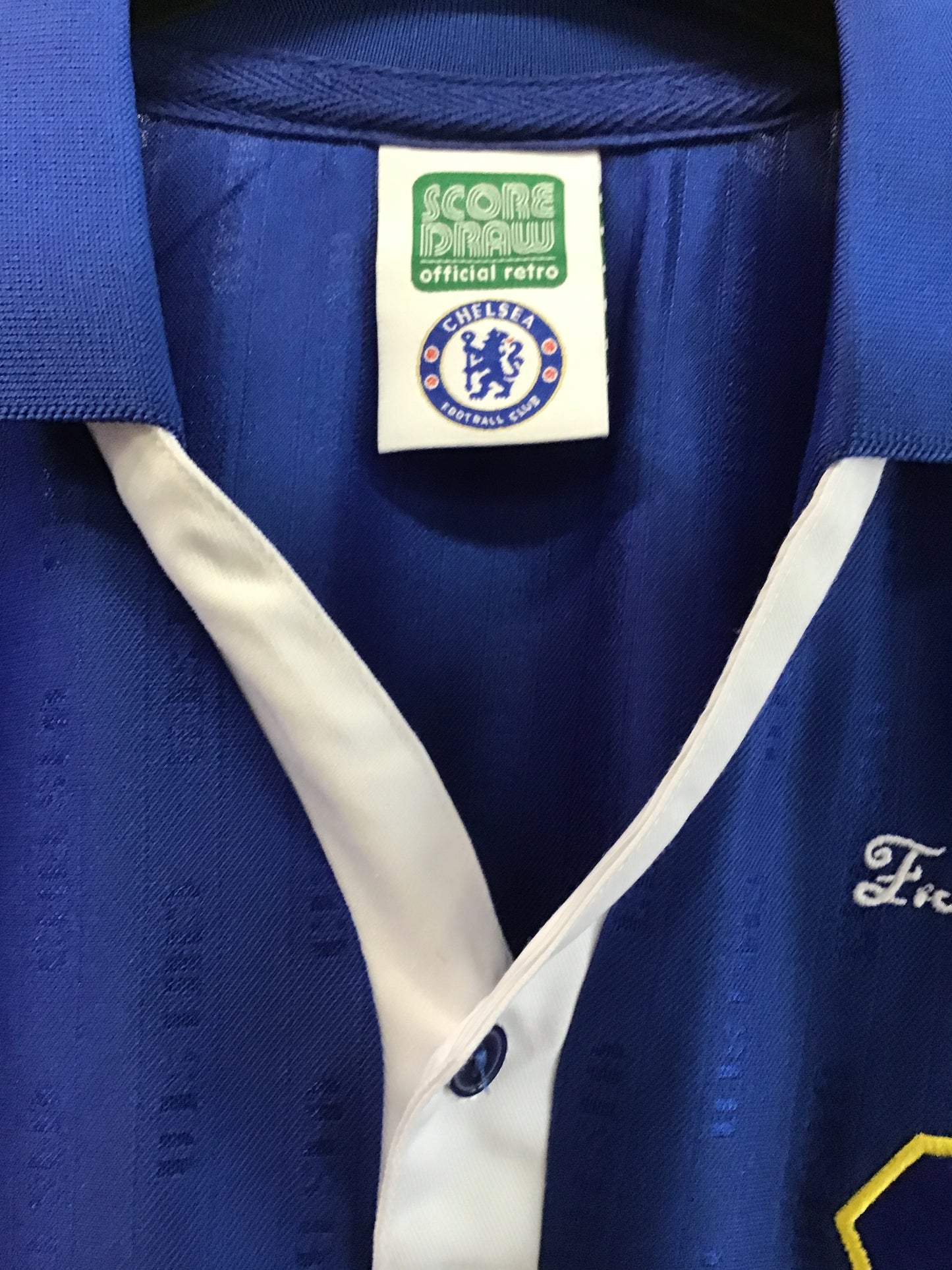 Retro ScoreDraw Chelsea FC F.A. Cup Final Shirt, Size M