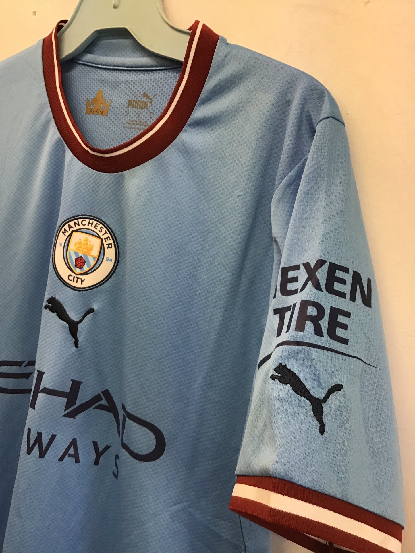 Puma Manchester City 2017 Authentic Jersey, Size M