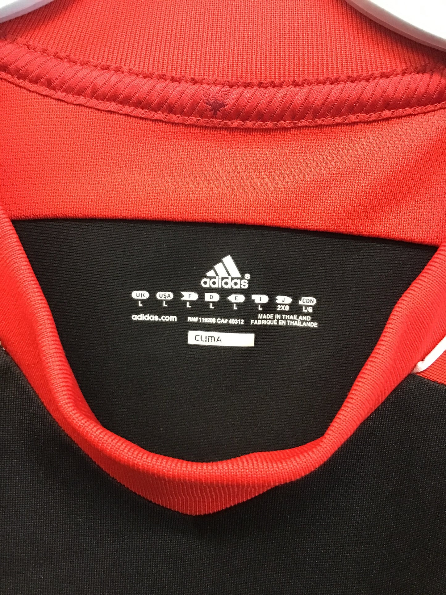 Adidas D.C. United 2010-2011 Authentic Jersey, Size L