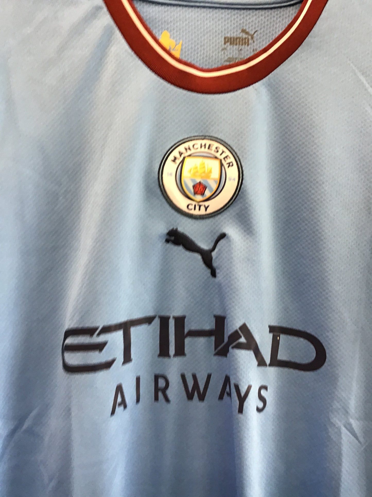Puma Manchester City MCFC 2017 Jersey, Size L