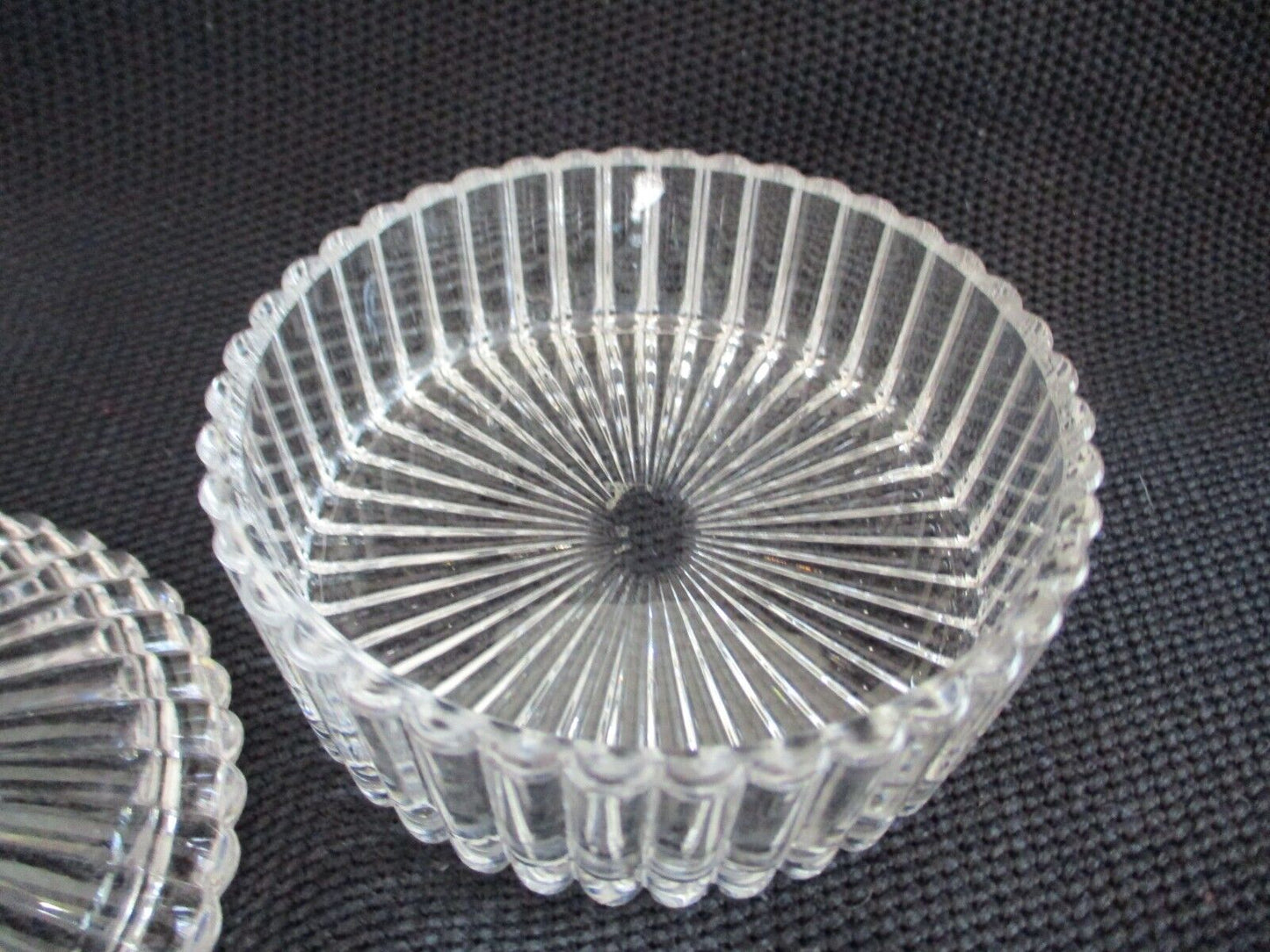 Goebel Hummel Lead Crystal Trinket Box Avon 1993 Flower Girl Frosted