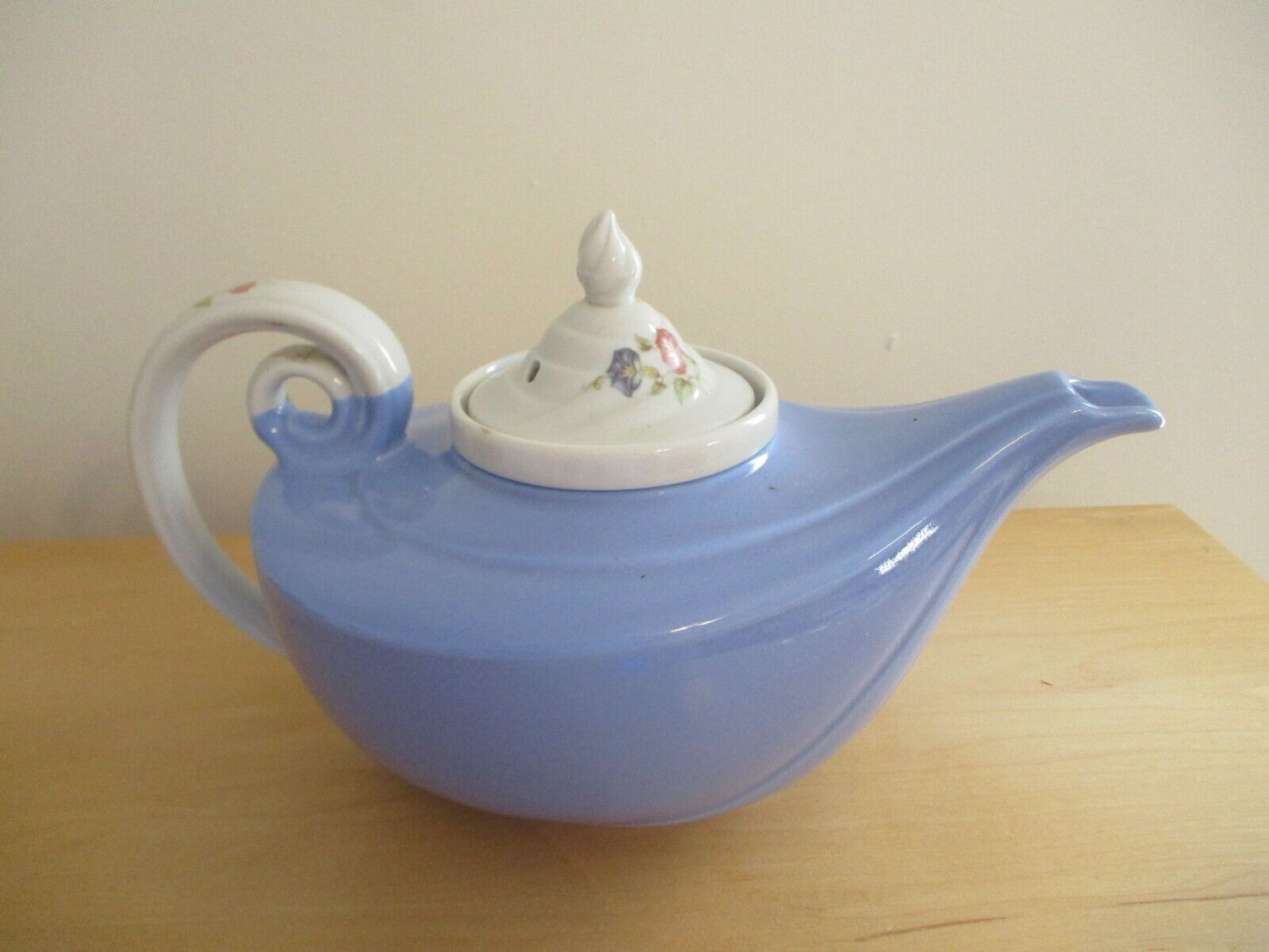 Vintage Halls Superior Quality Kitchenware Bone China Floral Aladdin Teapot