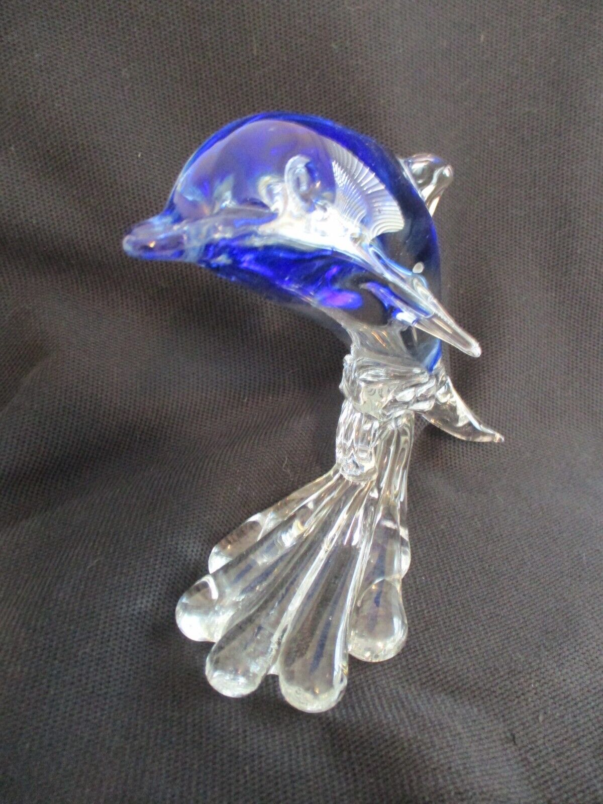 Dynasty Gallery Art Glass Dolphin Porpoise Paperweight Sculpture Figurine