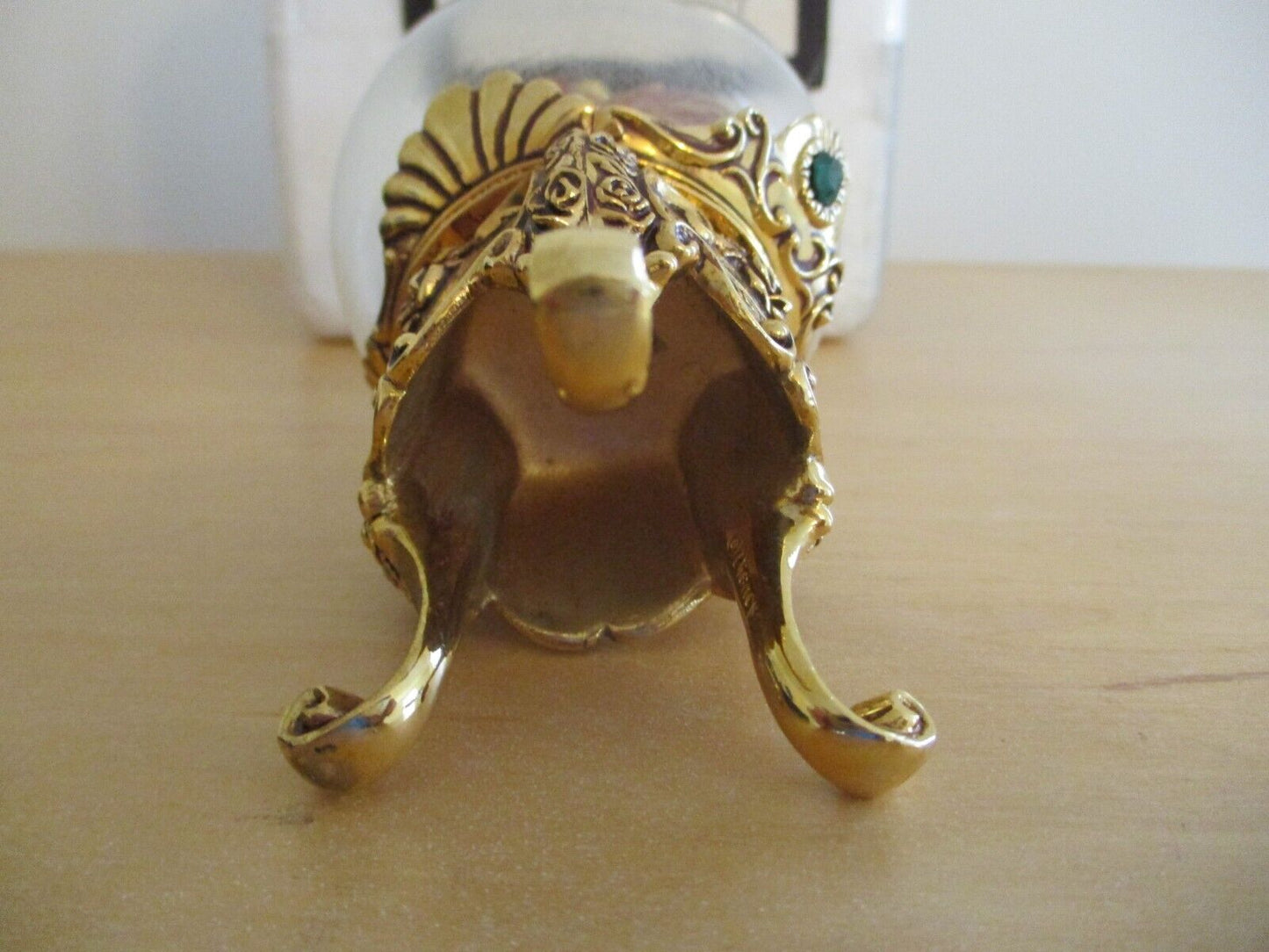 Franklin Mint Limited Edition Disney The Lion King Gold Footed Glass Egg Figure