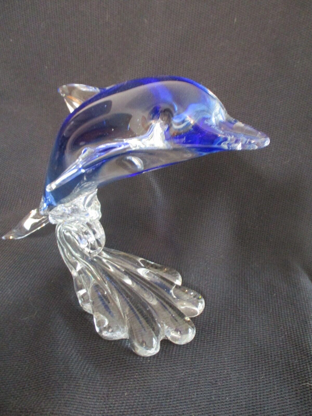 Dynasty Gallery Art Glass Dolphin Porpoise Paperweight Sculpture Figurine