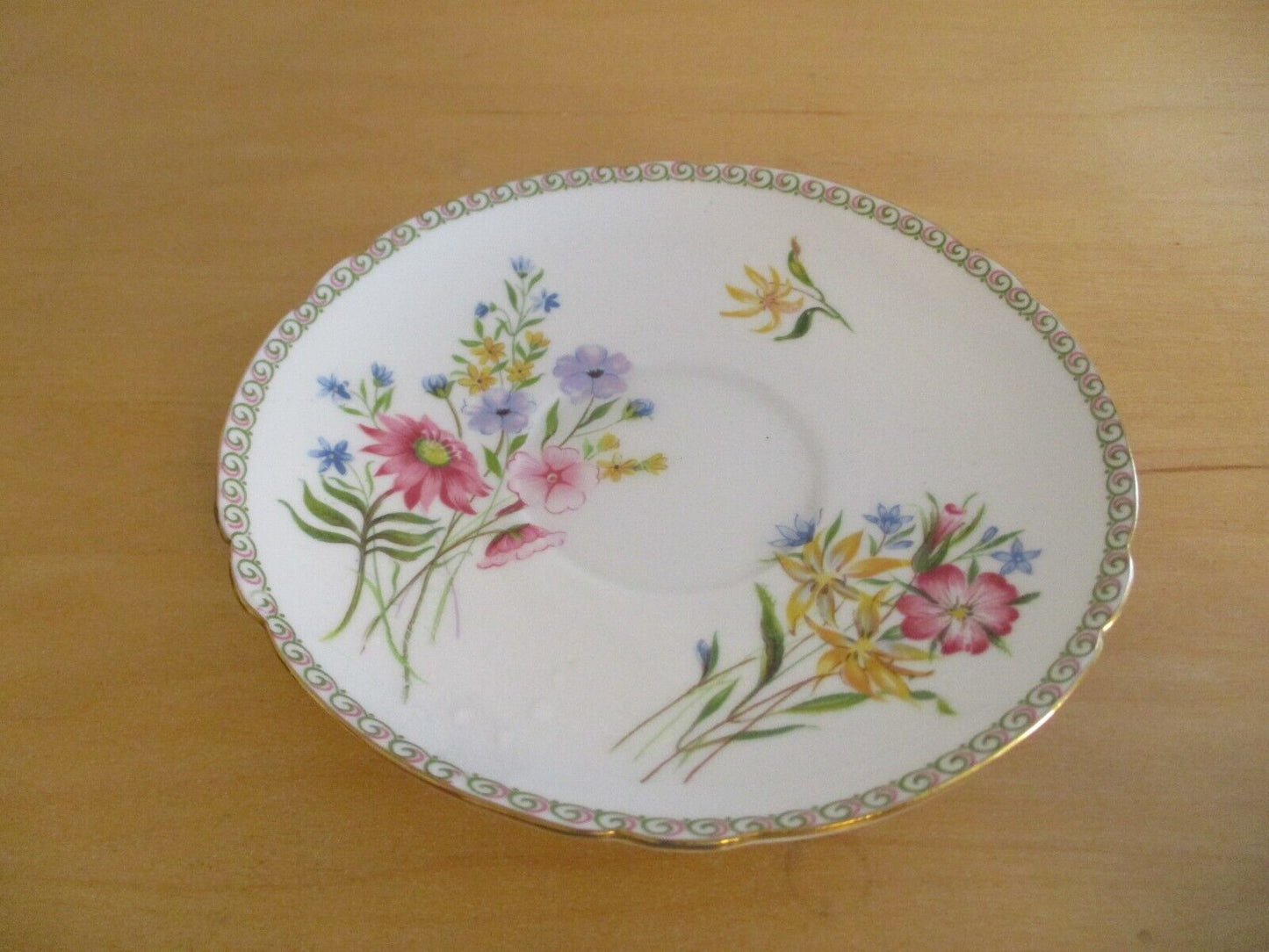Vintage Shelley Tea Cup & Saucer - "WILD FLOWERS" # Z13686