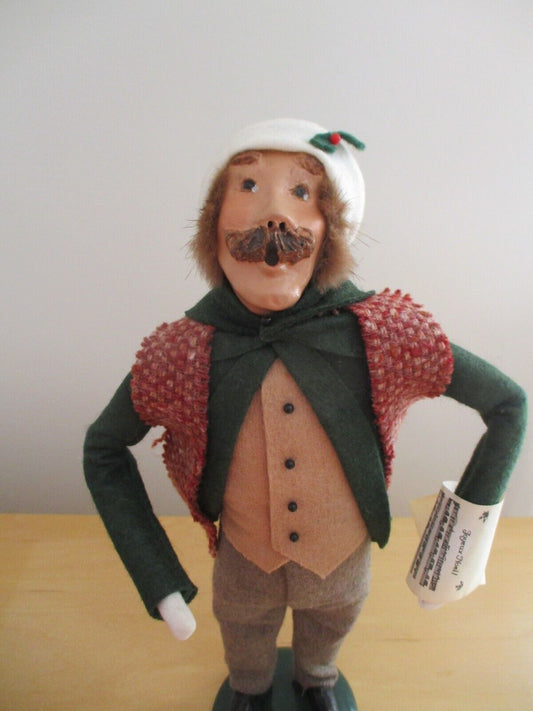 Byers Choice 1989 The Carolers Man W/ Sheet Music